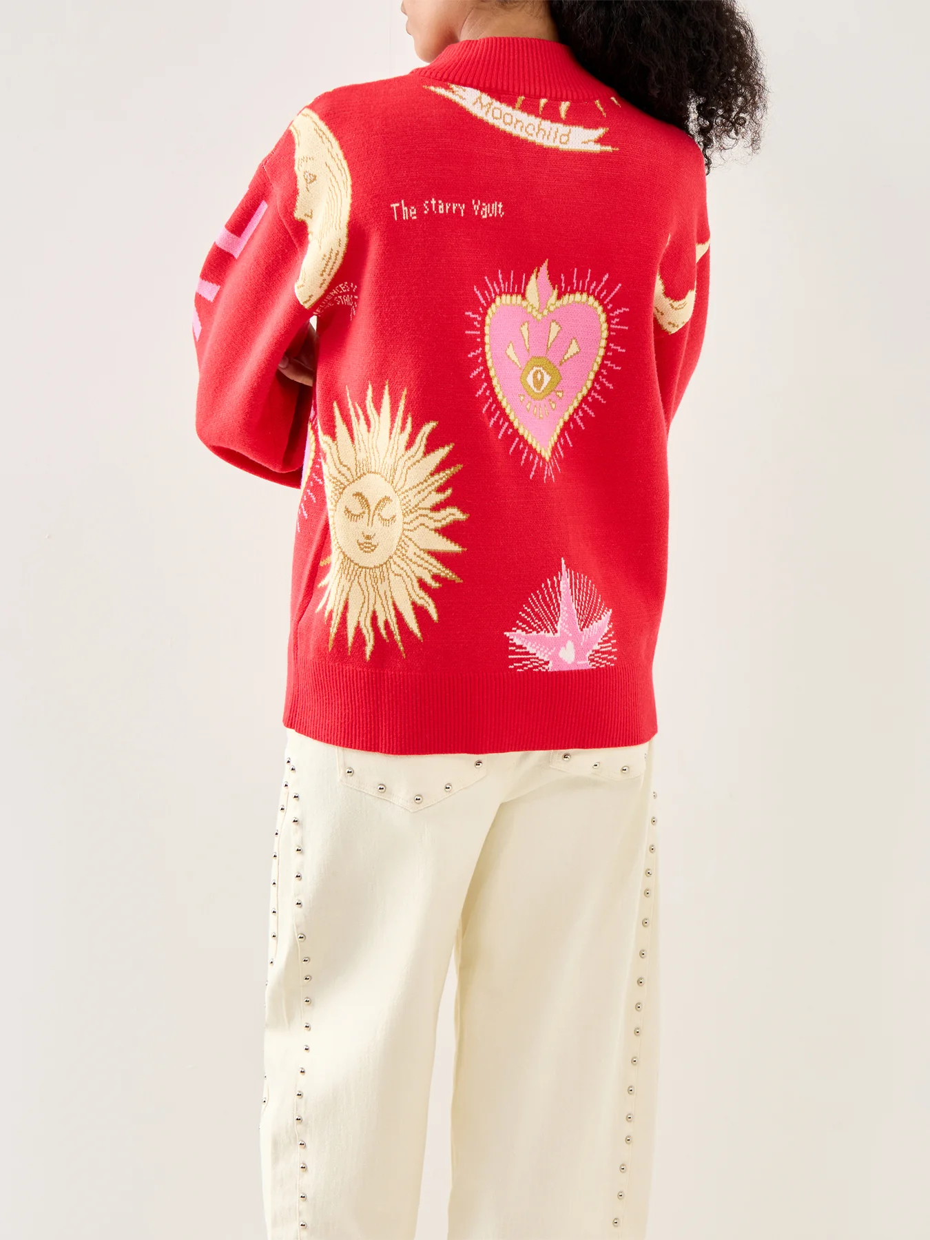 Red Mystical Cardigan Red - Image 5