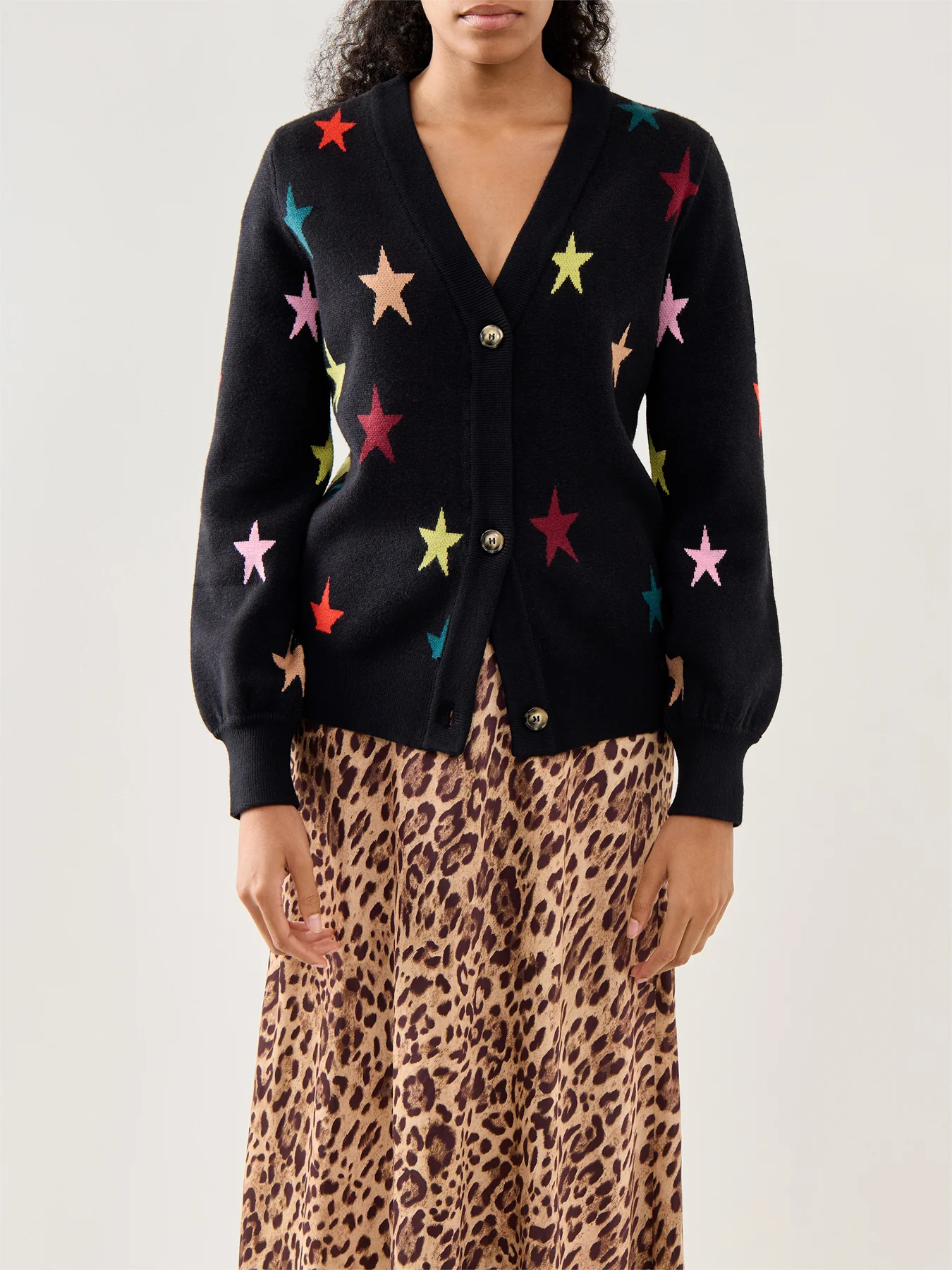 Star Cardigan Black - Image 4