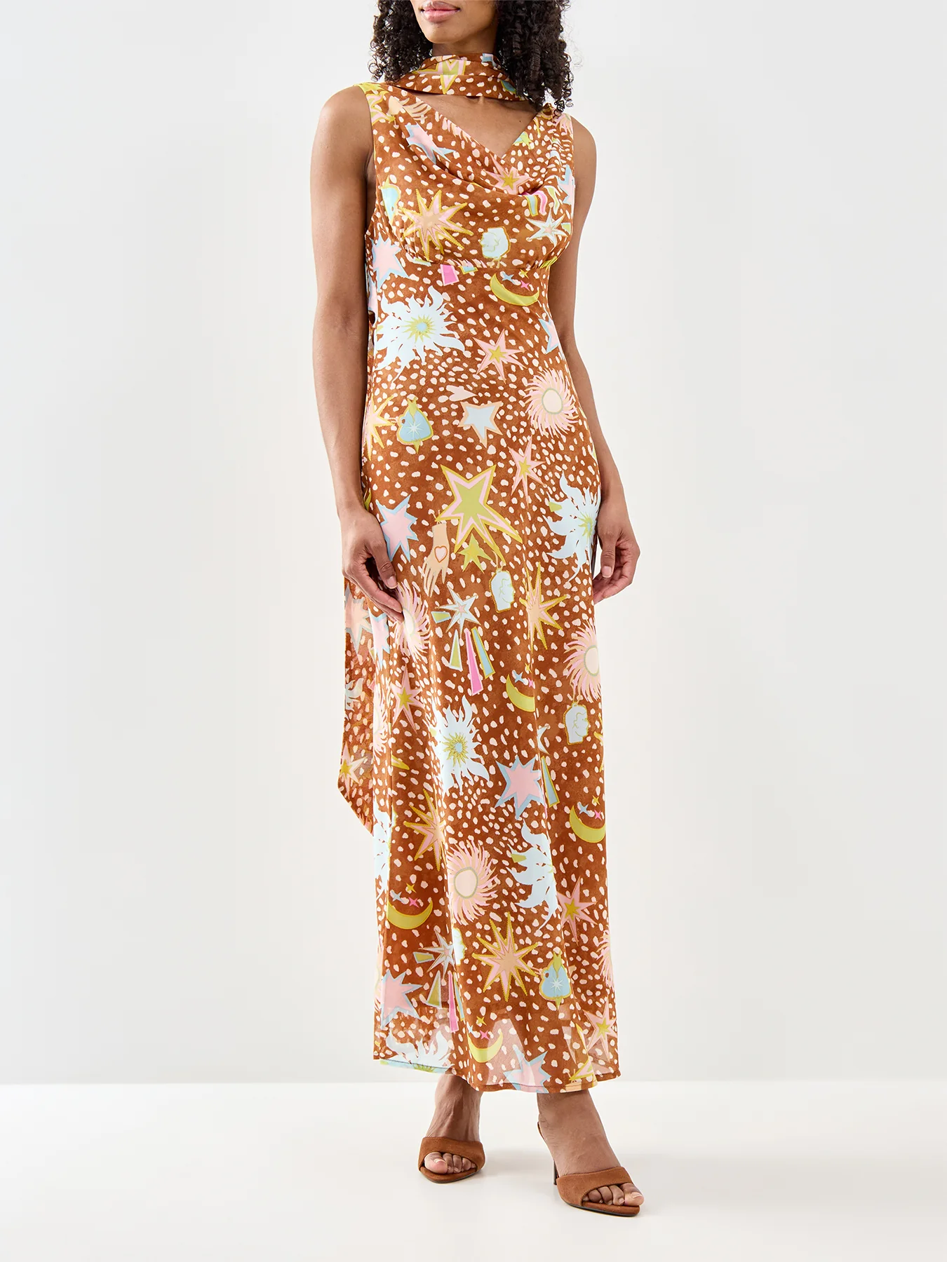 Star Fawn Sophie Dress Brown - Image 2