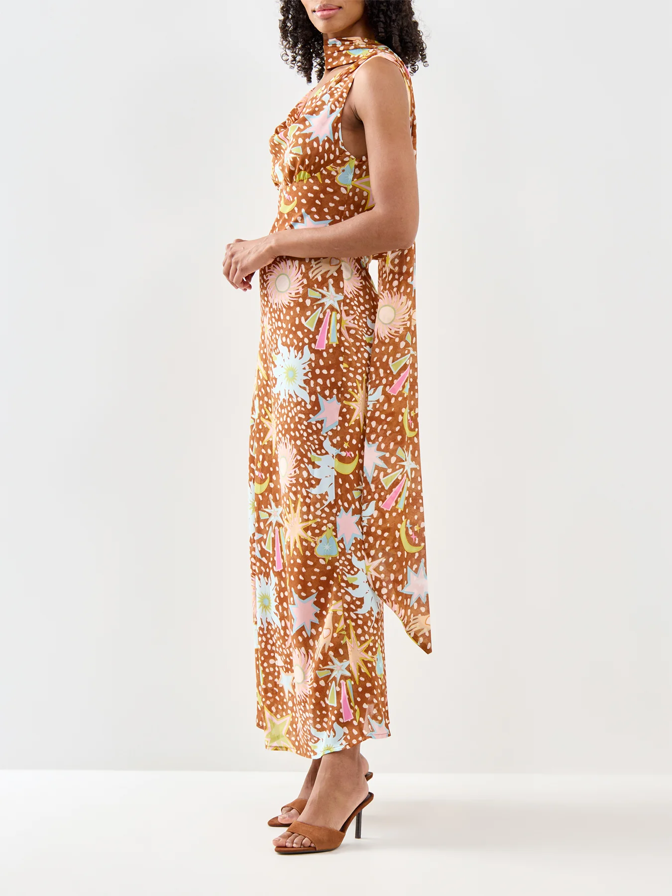 Star Fawn Sophie Dress Brown - Image 4