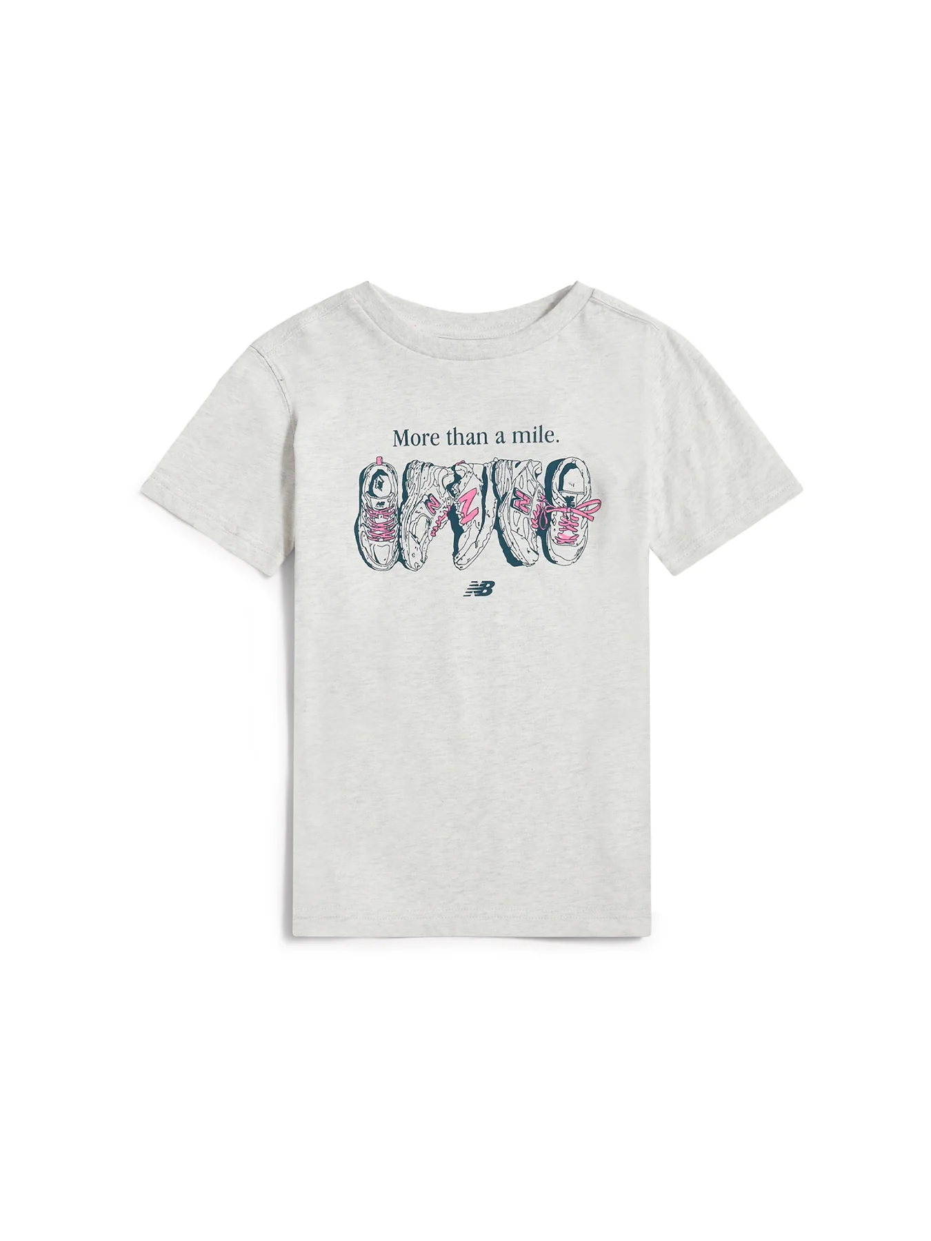 Kids' More Than A Mile Graphic T-Shirt Grey