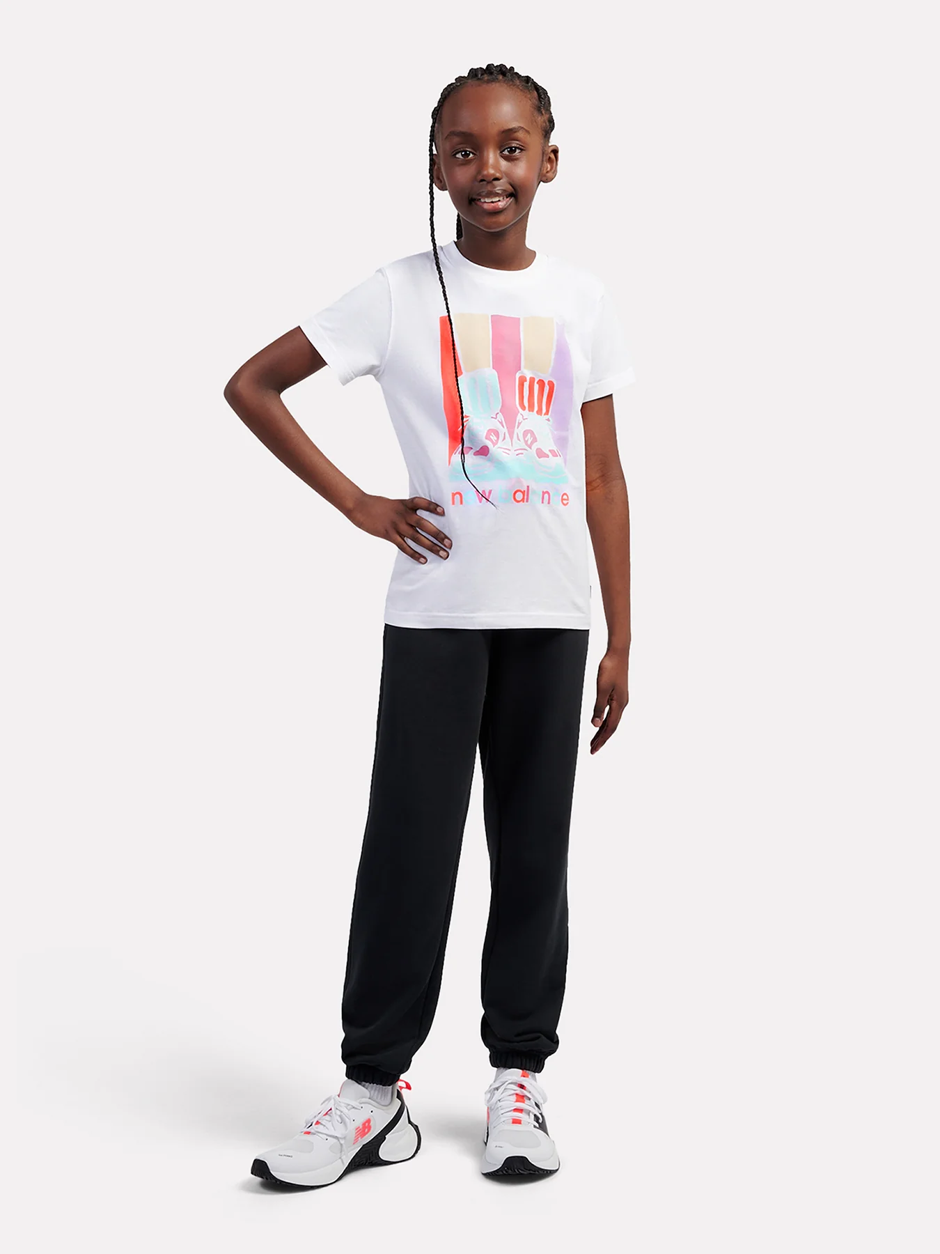 Girlsā Colourblock Shoe Graphic Tee Multi - Image 2