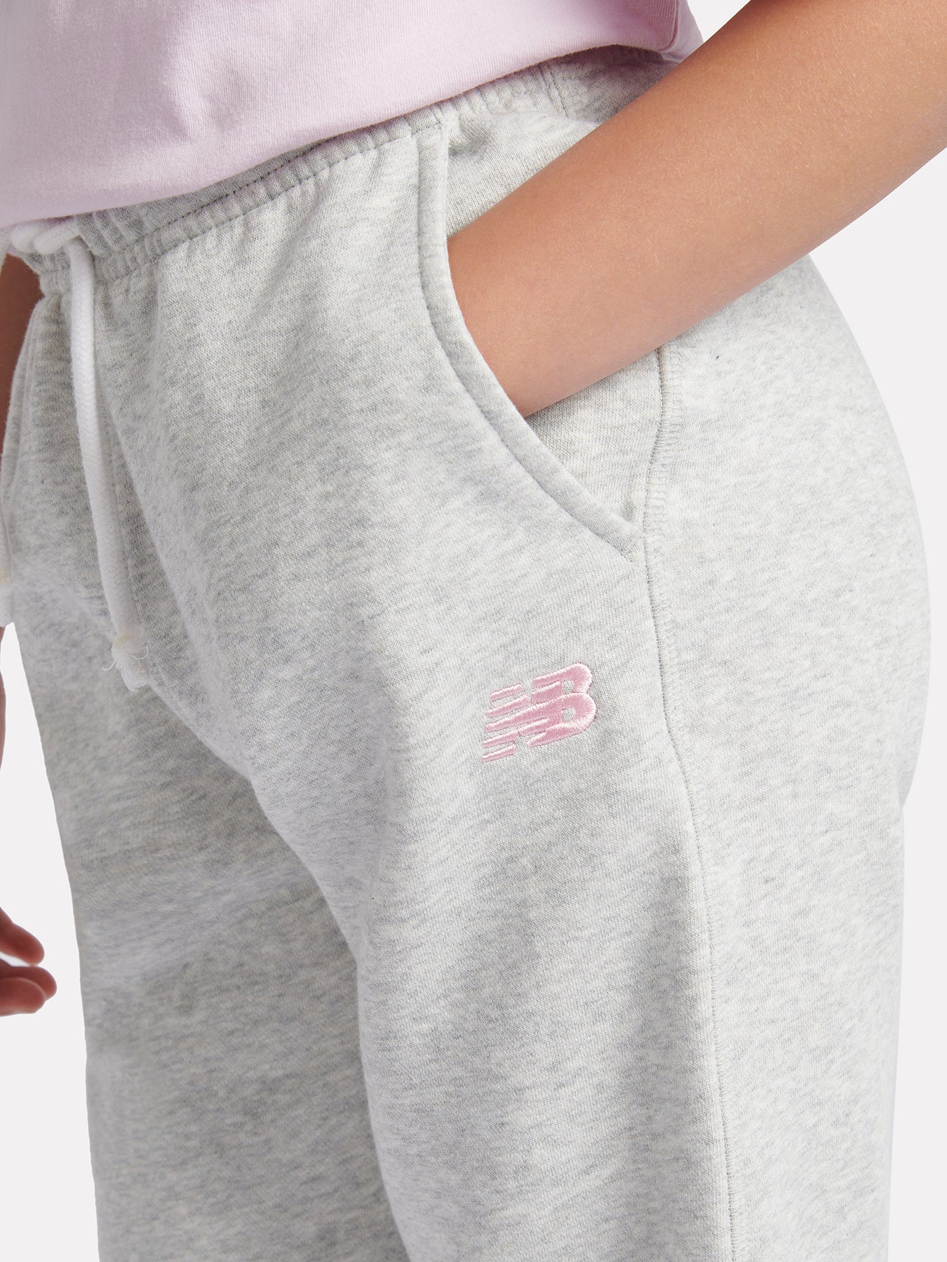 Kids’ French Terry Small Logo Jogger Grey - Image 5