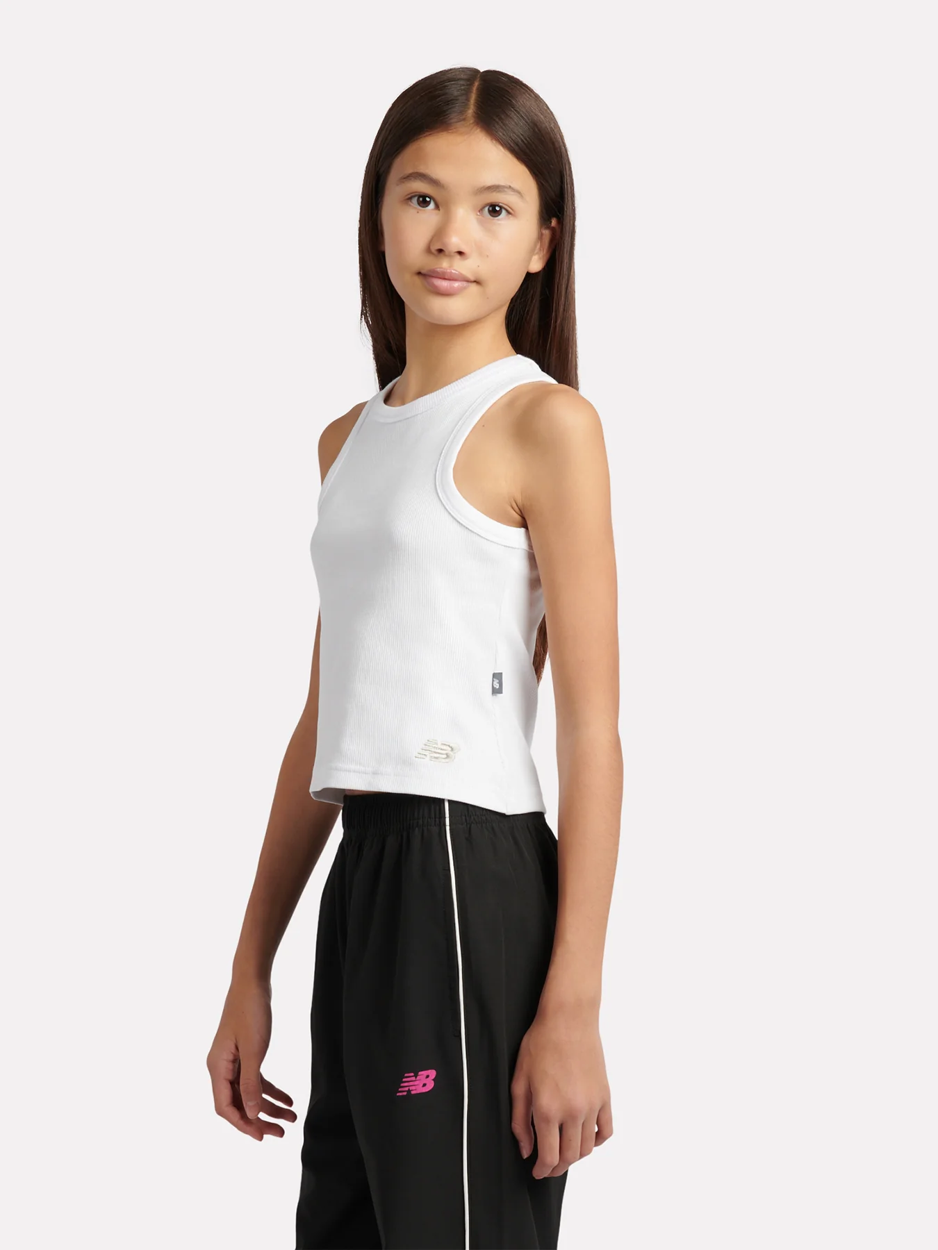 Kids' Rib Vest Bright White - Image 4