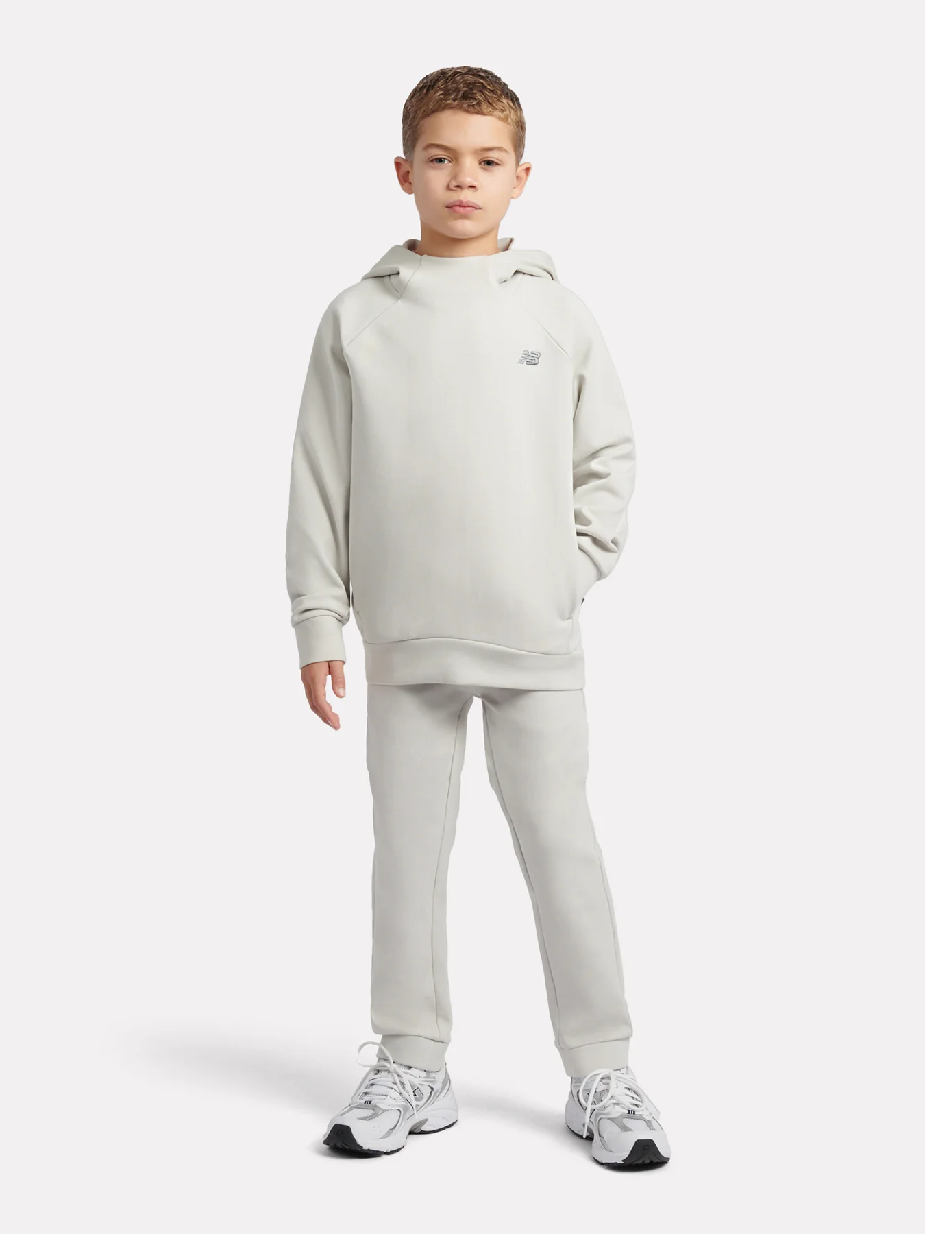 Kids' Tech Knit Performance Hoodie Grey - Image 6