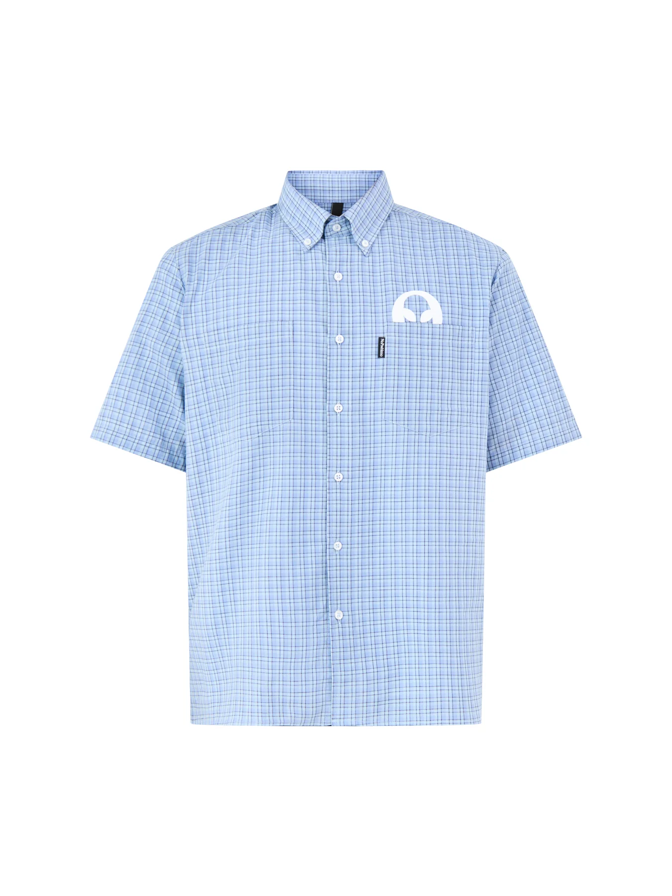 Alien-O Check Short Sleeve Shirt Blue