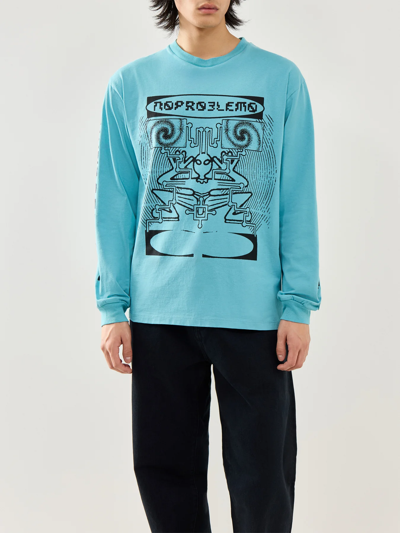 Braniac Long-Sleeve T-Shirt Blue - Image 4