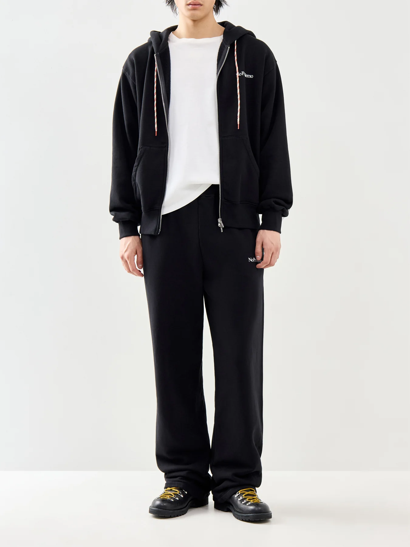 Mini Problemo Zip Hoodie Black - Image 2