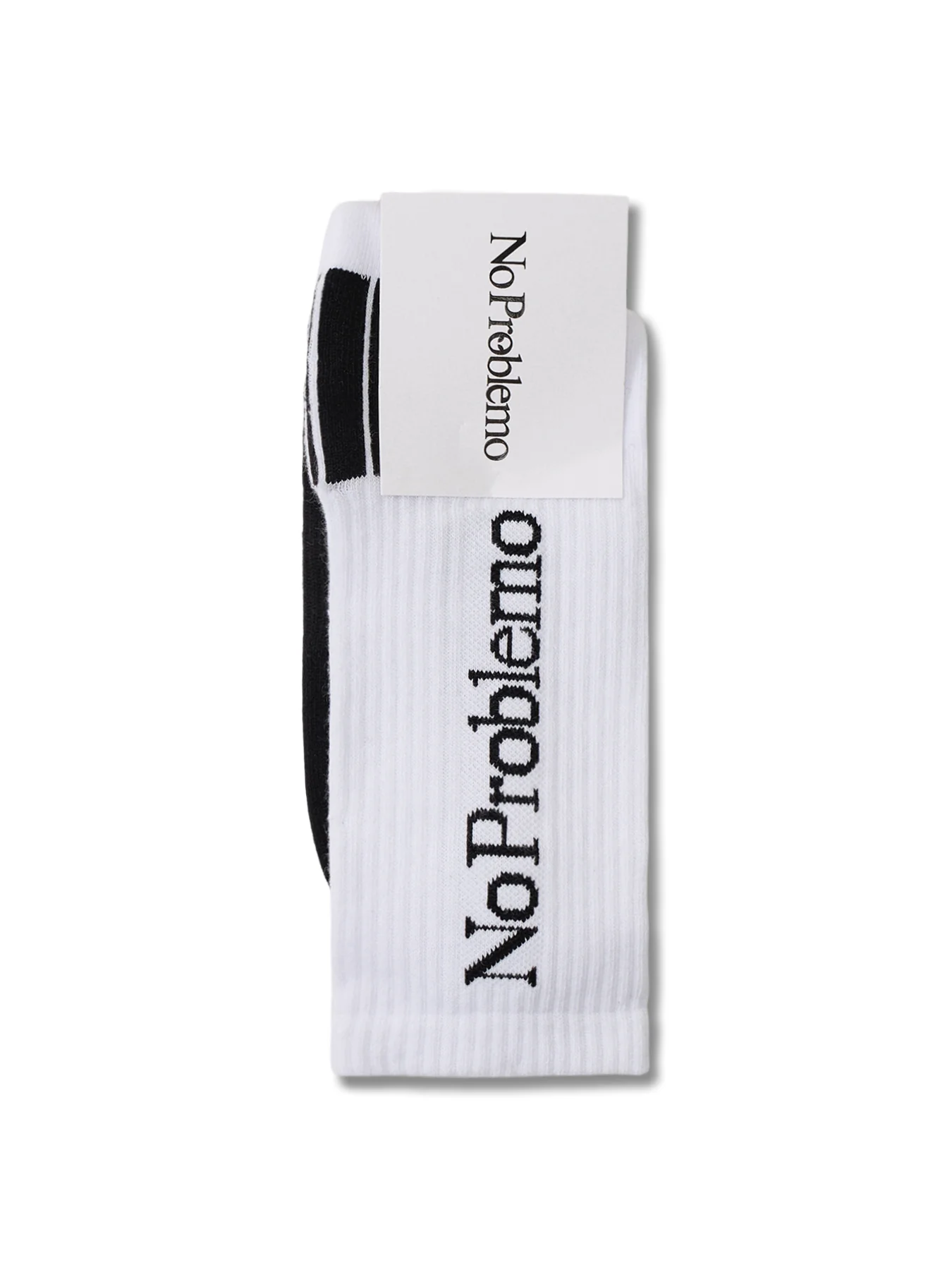 No Problemo Sock White