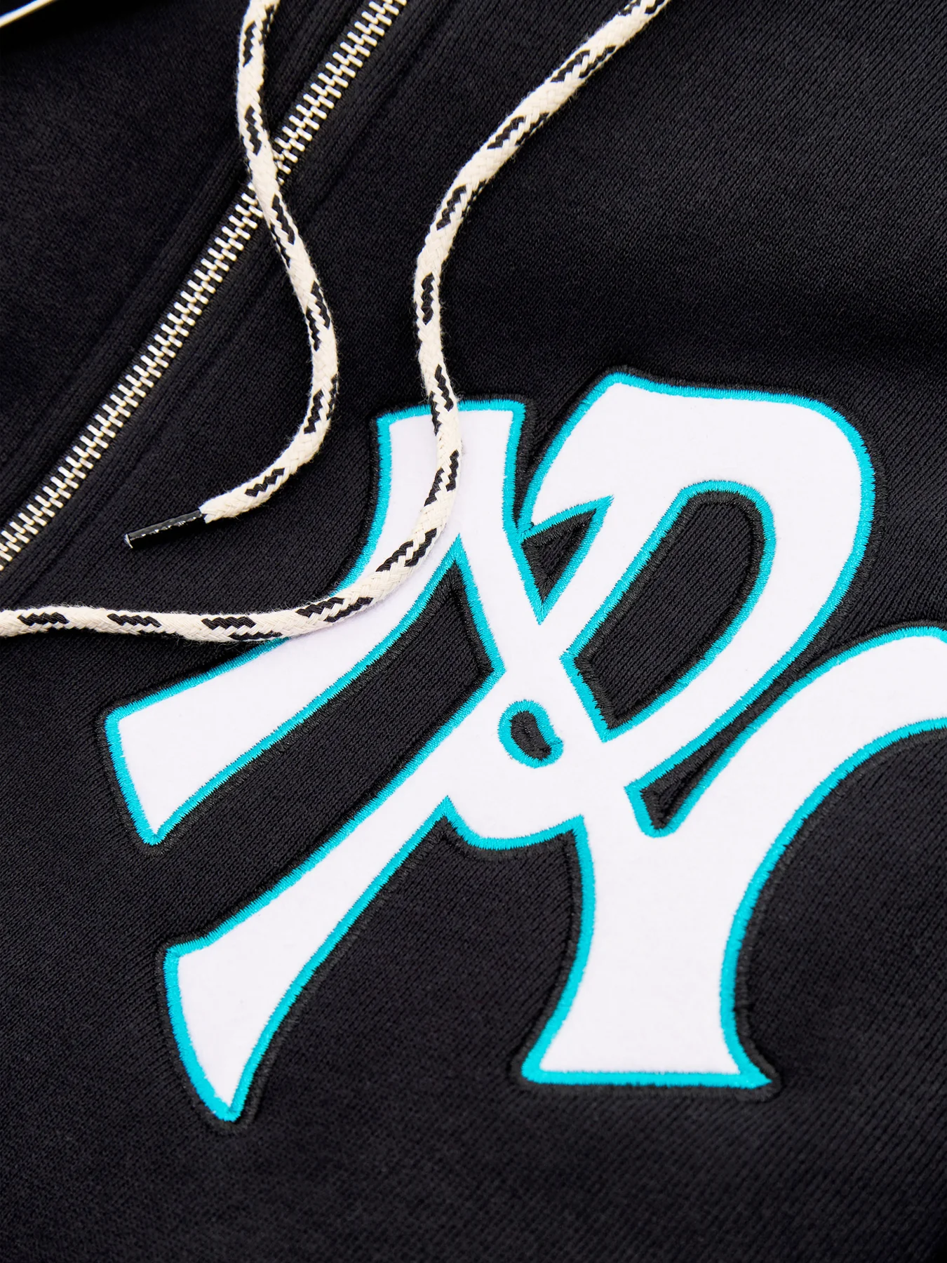 NYP Premium Zip Hoodie Black - Image 3
