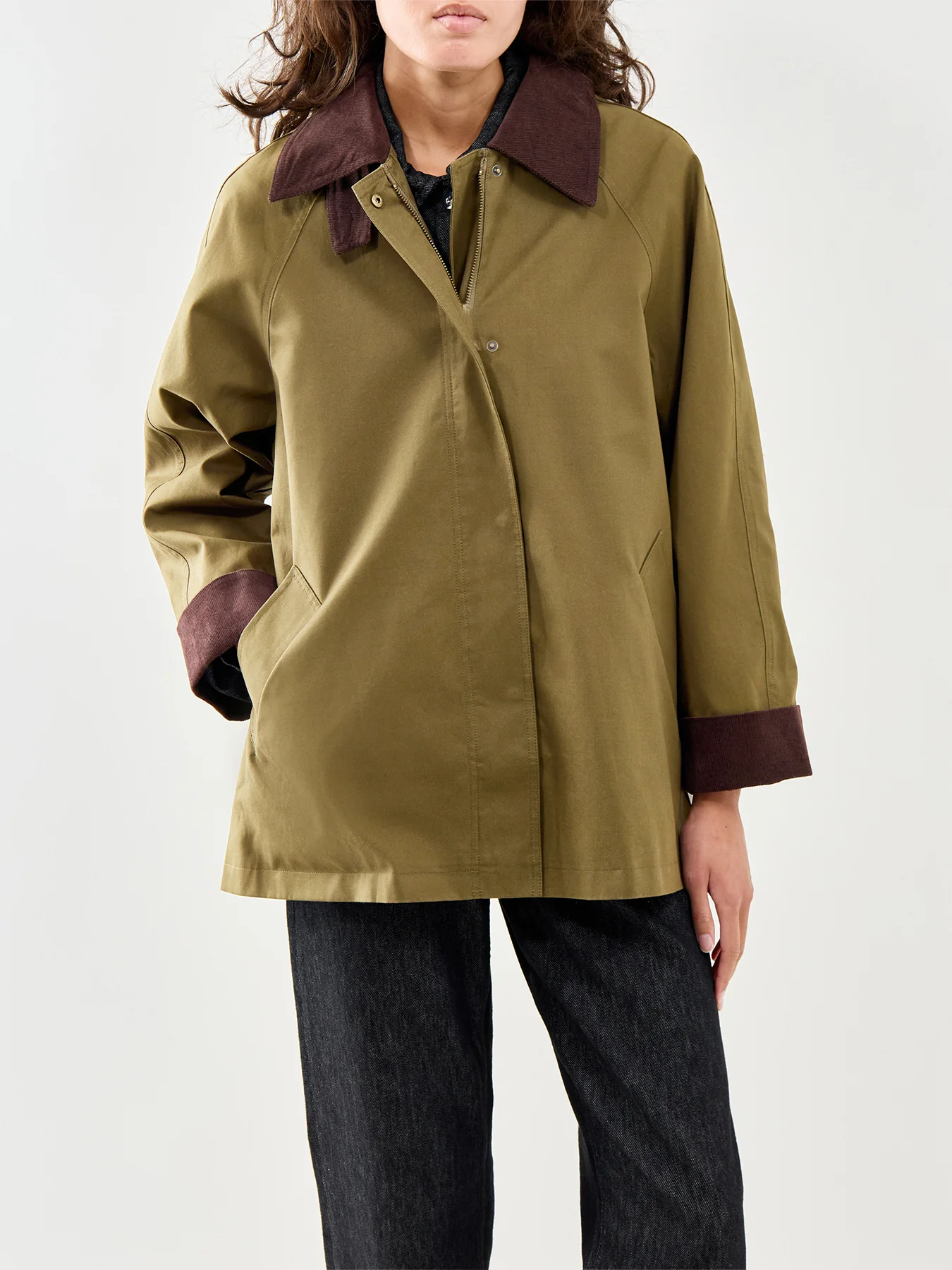 Freddie Barn Coat Khaki - Image 4