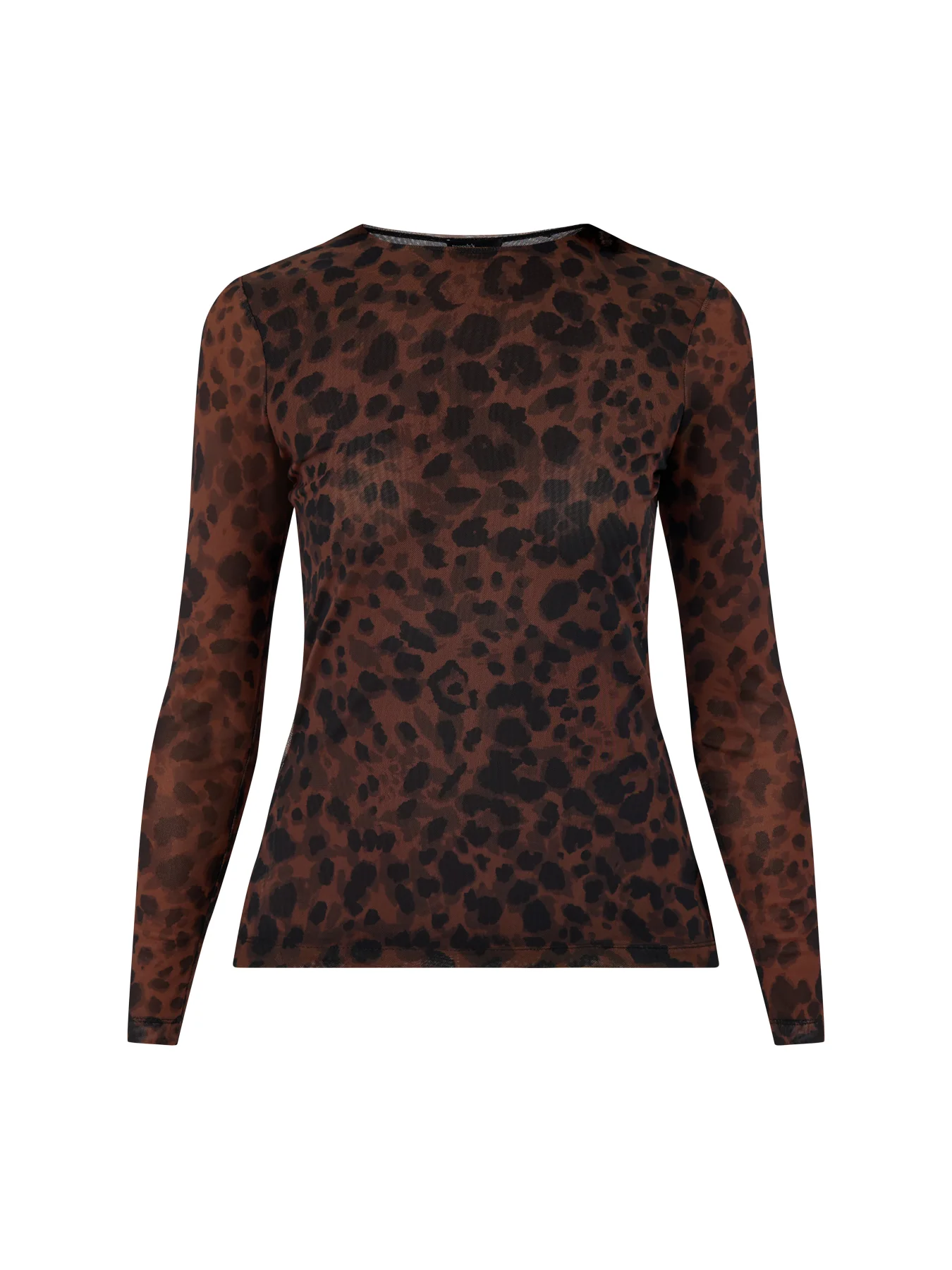 Mesh Spencer Top Brown