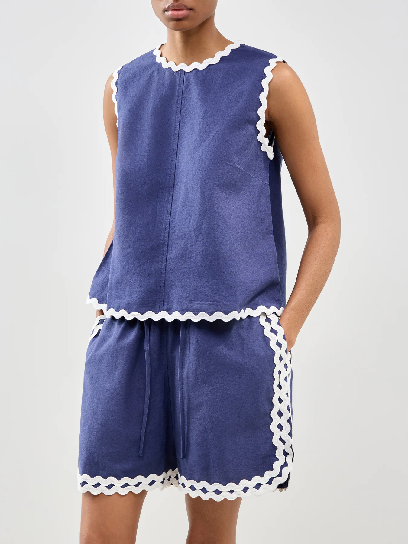 Rick Rack Stirling Top Blue - Image 4