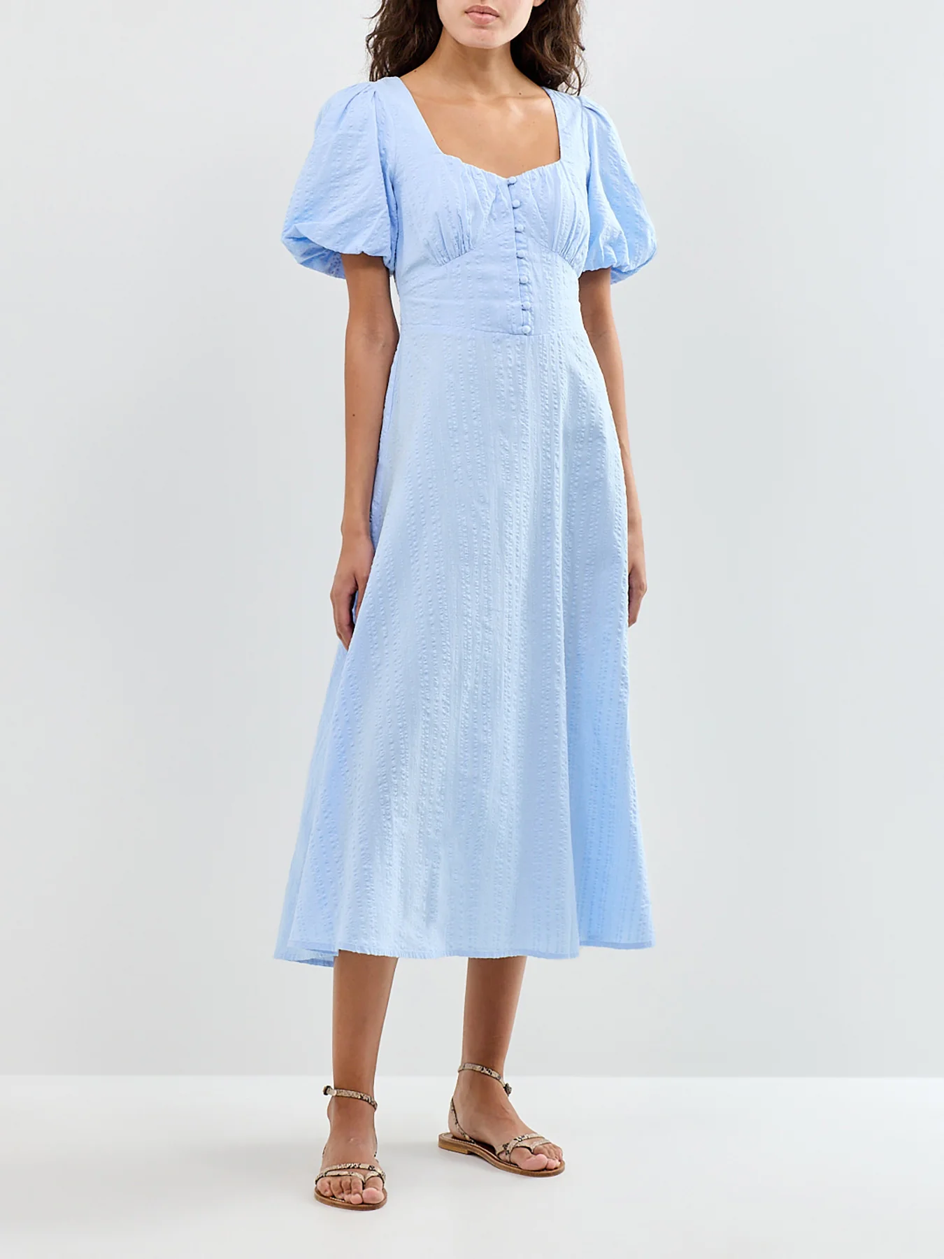 Melody Midi Dress Blue - Image 4