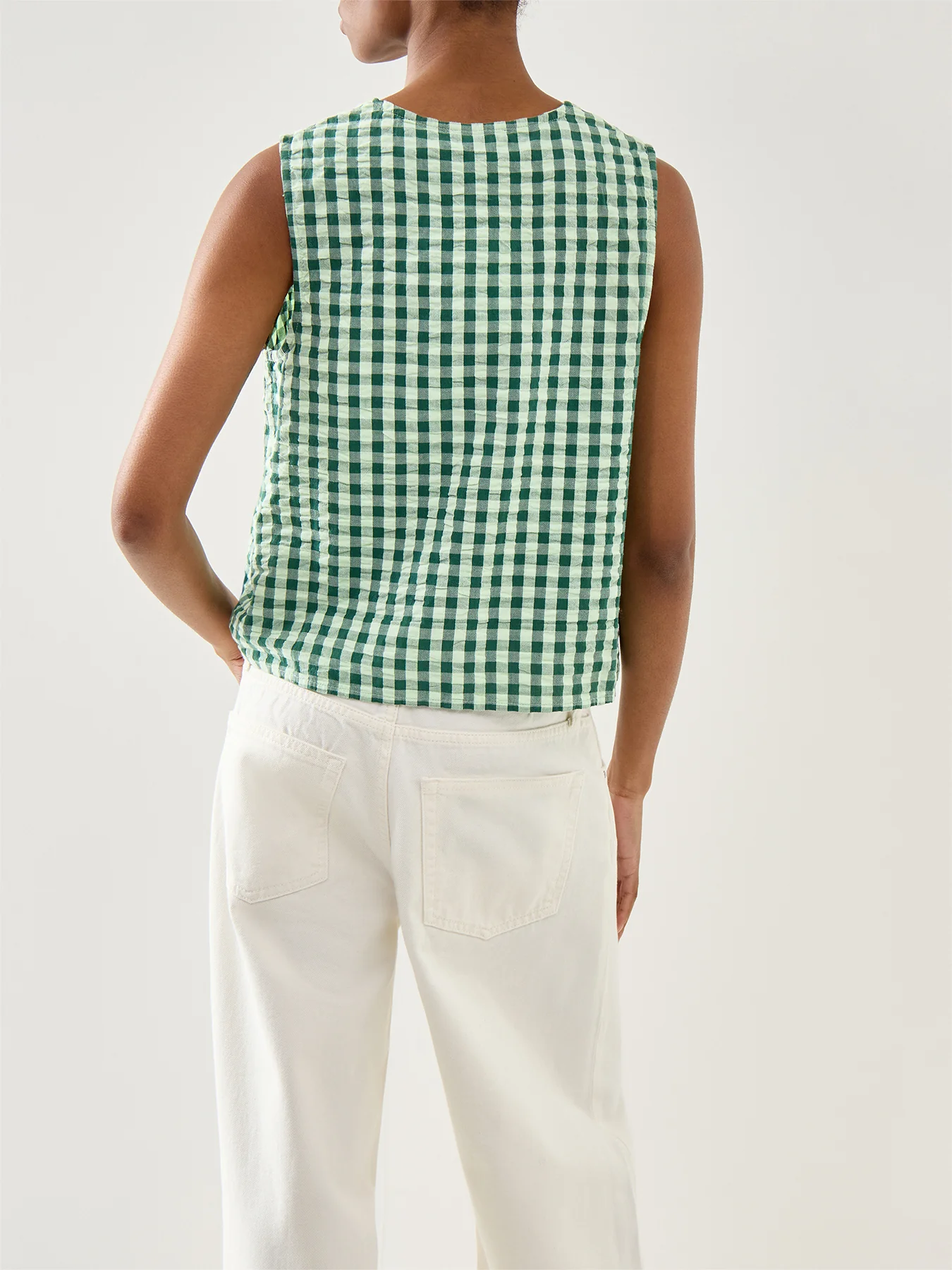 Tessa Sleeveless Top Green - Image 5