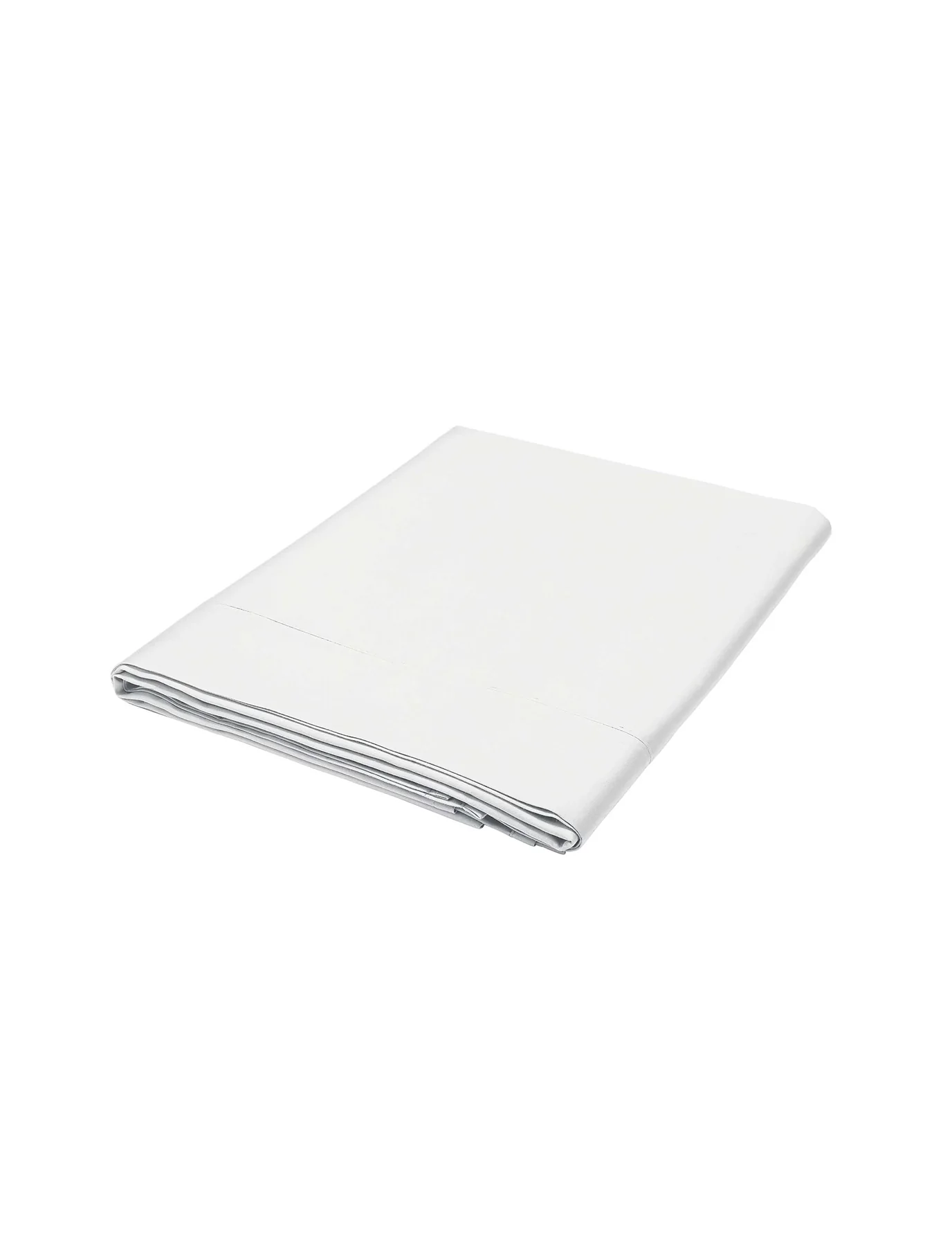 400TC Sateen Plain Dye Fitted Sheet White - Image 2