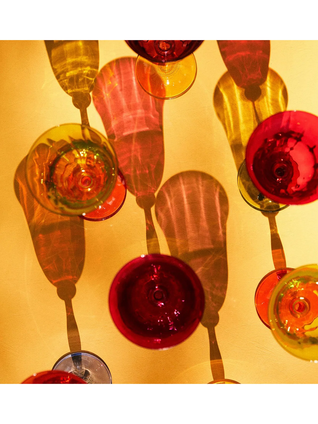 Multicoloured Wine Glass Set of 4 - Image 4