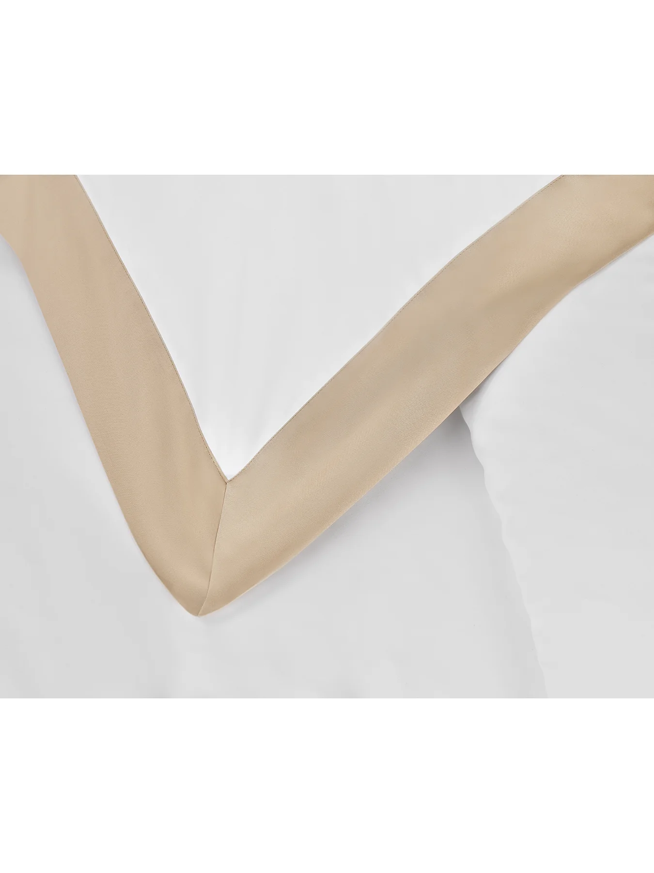 Tyne Duvet Cover White/Camel - Image 3