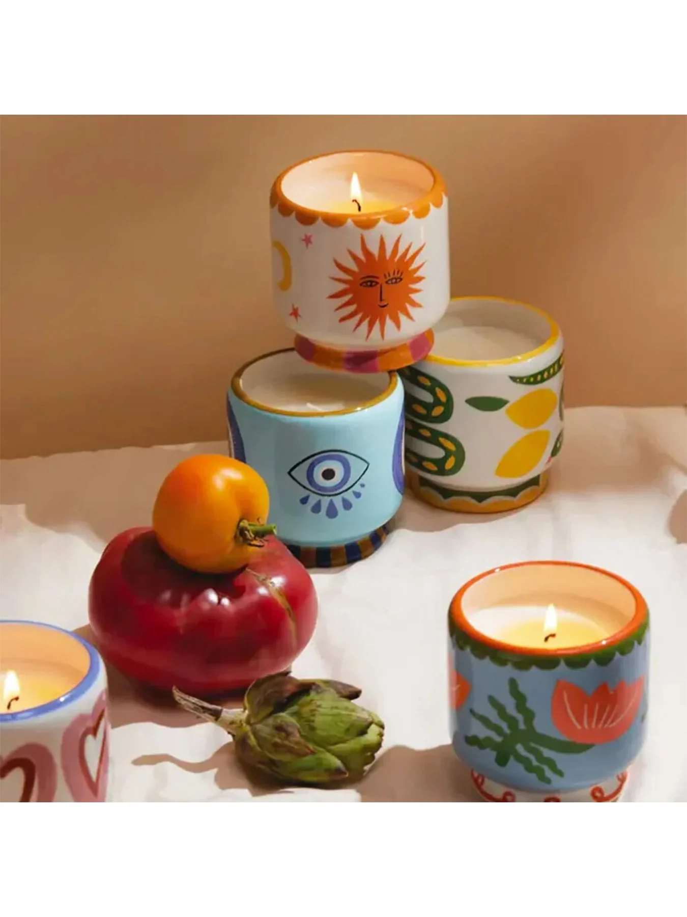 Sun Ceramic Candle Orange Blossom - Image 2
