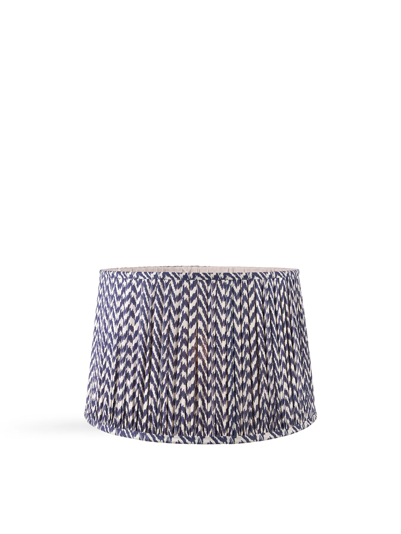 Chevron Mushroom Pleat Shade Blue 35cm