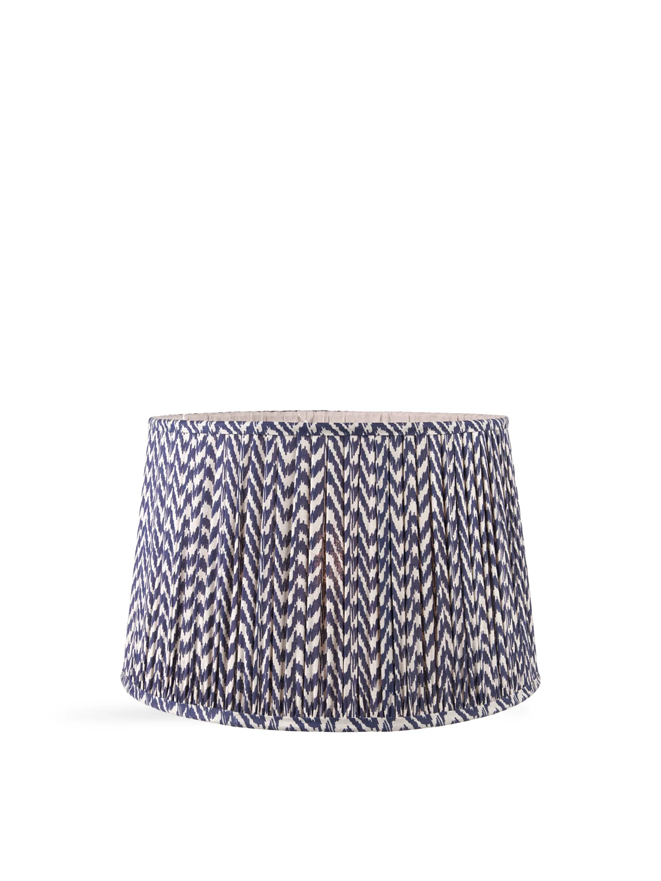 Chevron Mushroom Pleat Shade Blue 40cm
