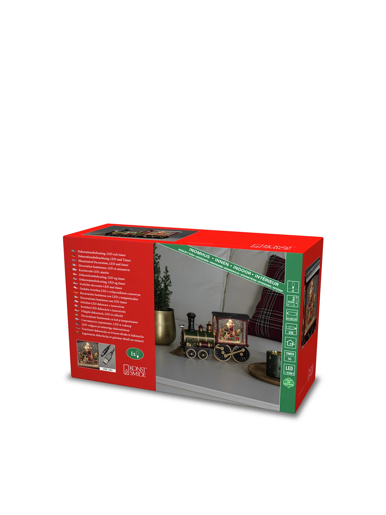 Train & Santa Water Lantern - Image 3