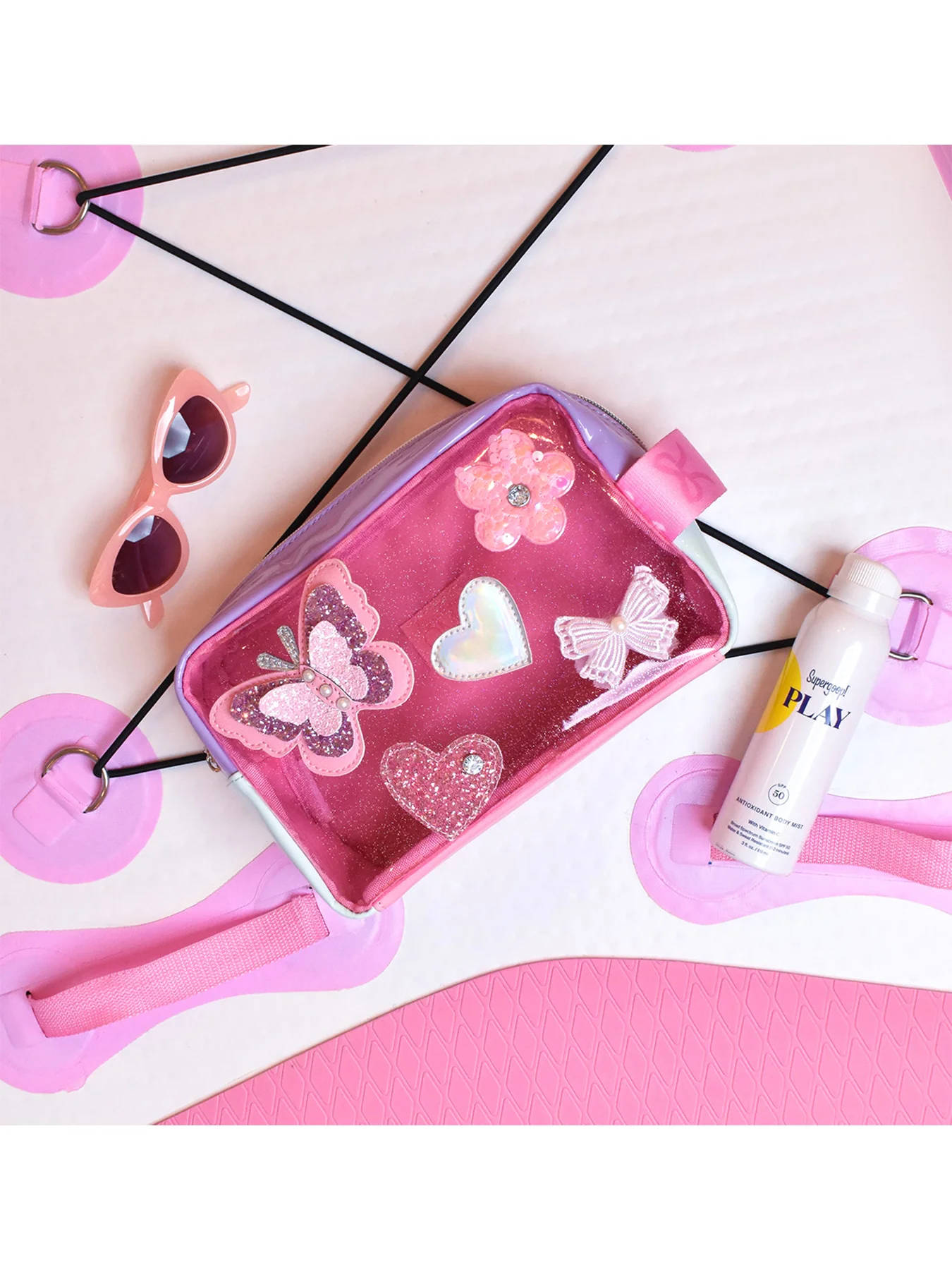 Kids' Butterfly Cosmetic Pouch Multi - Image 2