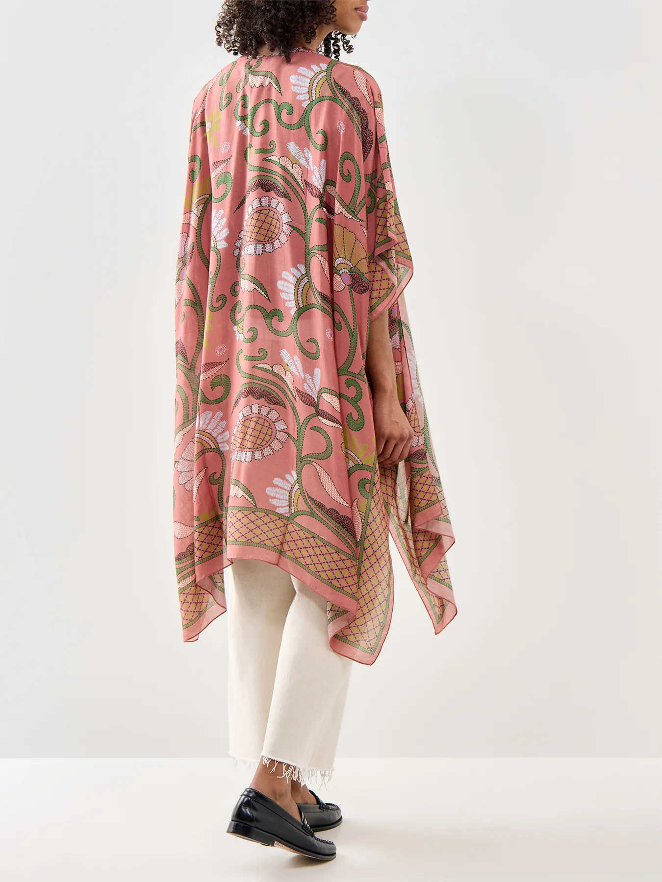 Oversized Kantha Throwover Pink - Image 5