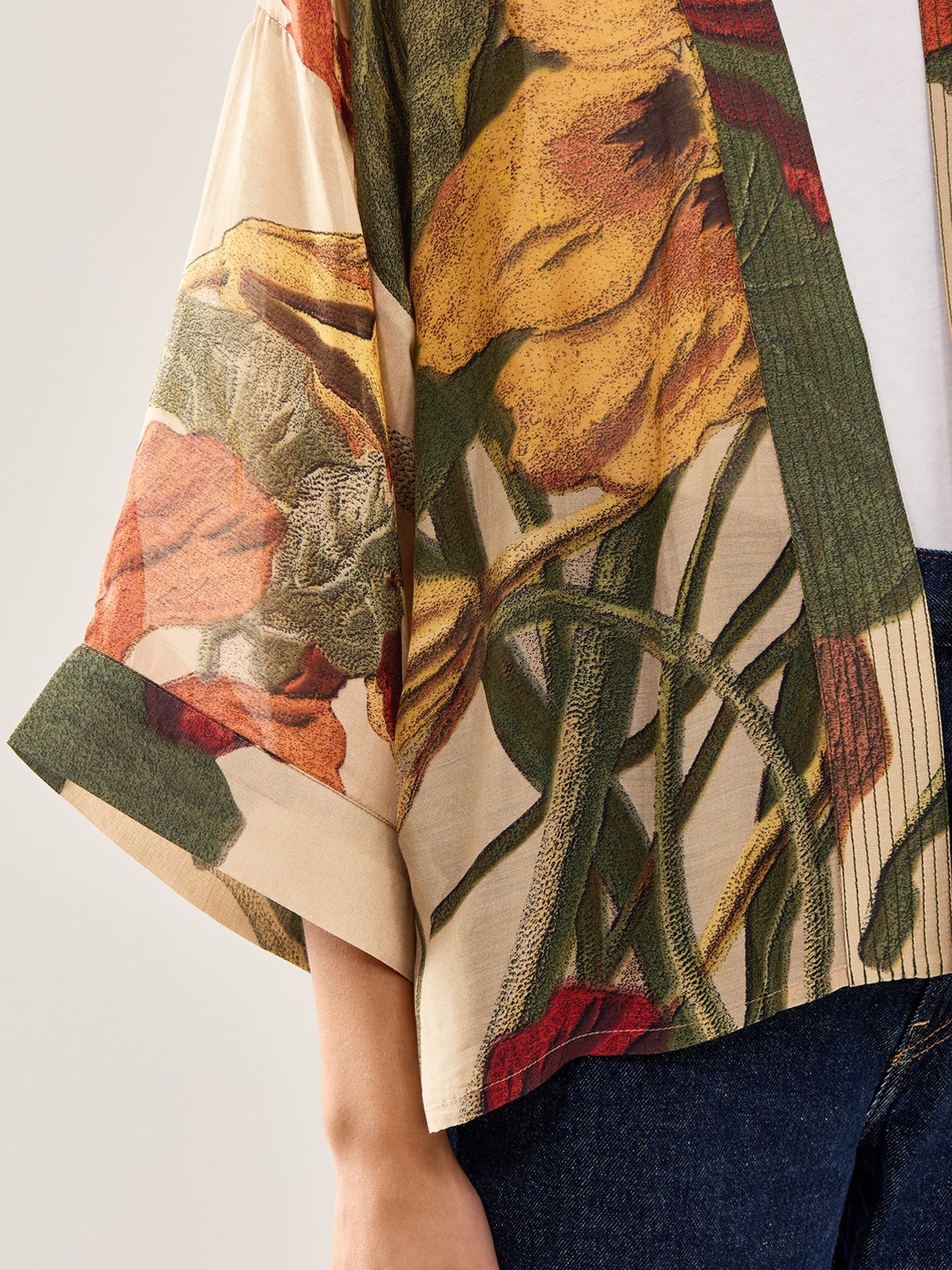 Nasturtium Short Kimono - Image 3