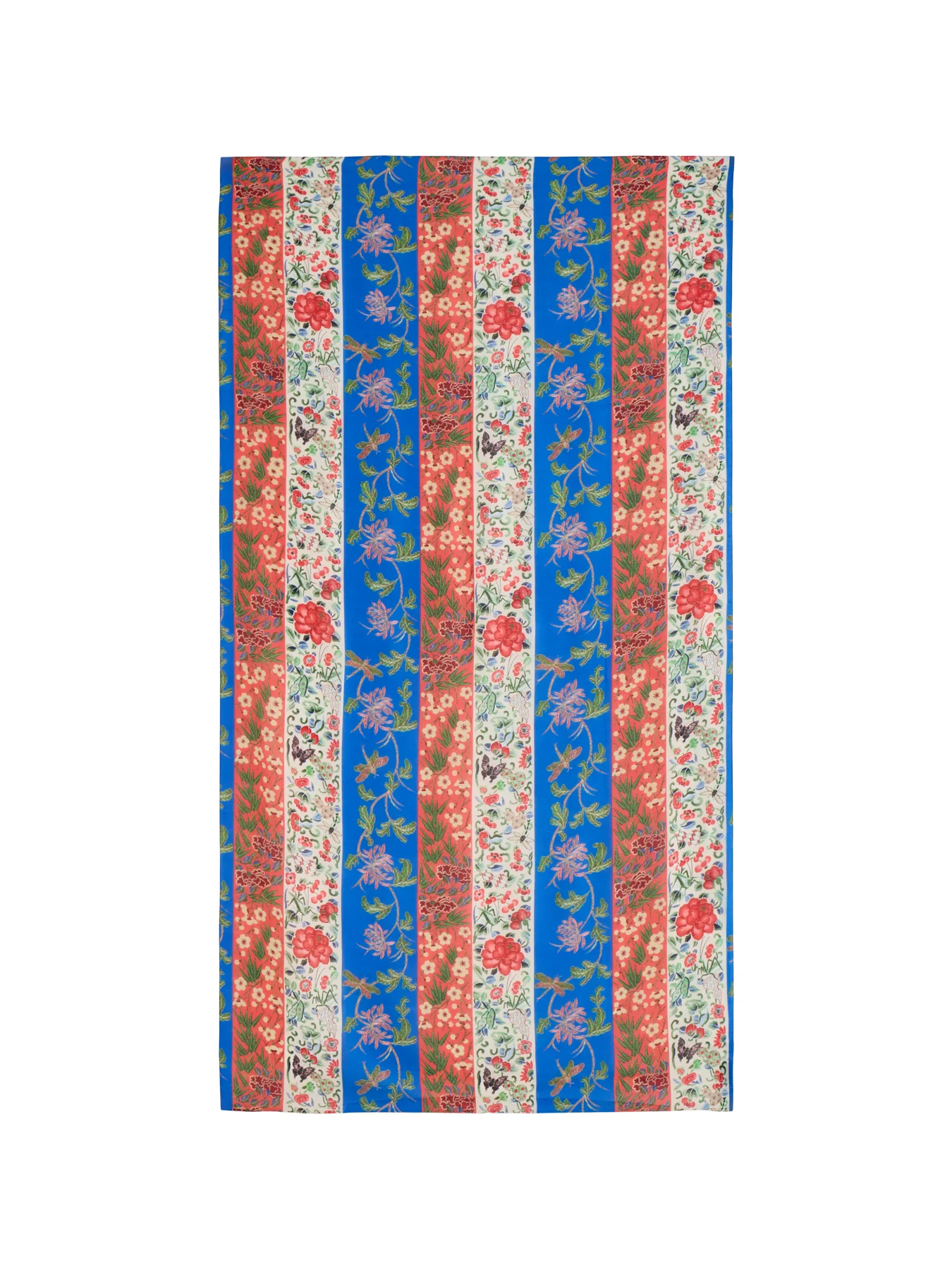 Ribbons Print Scarf Blue