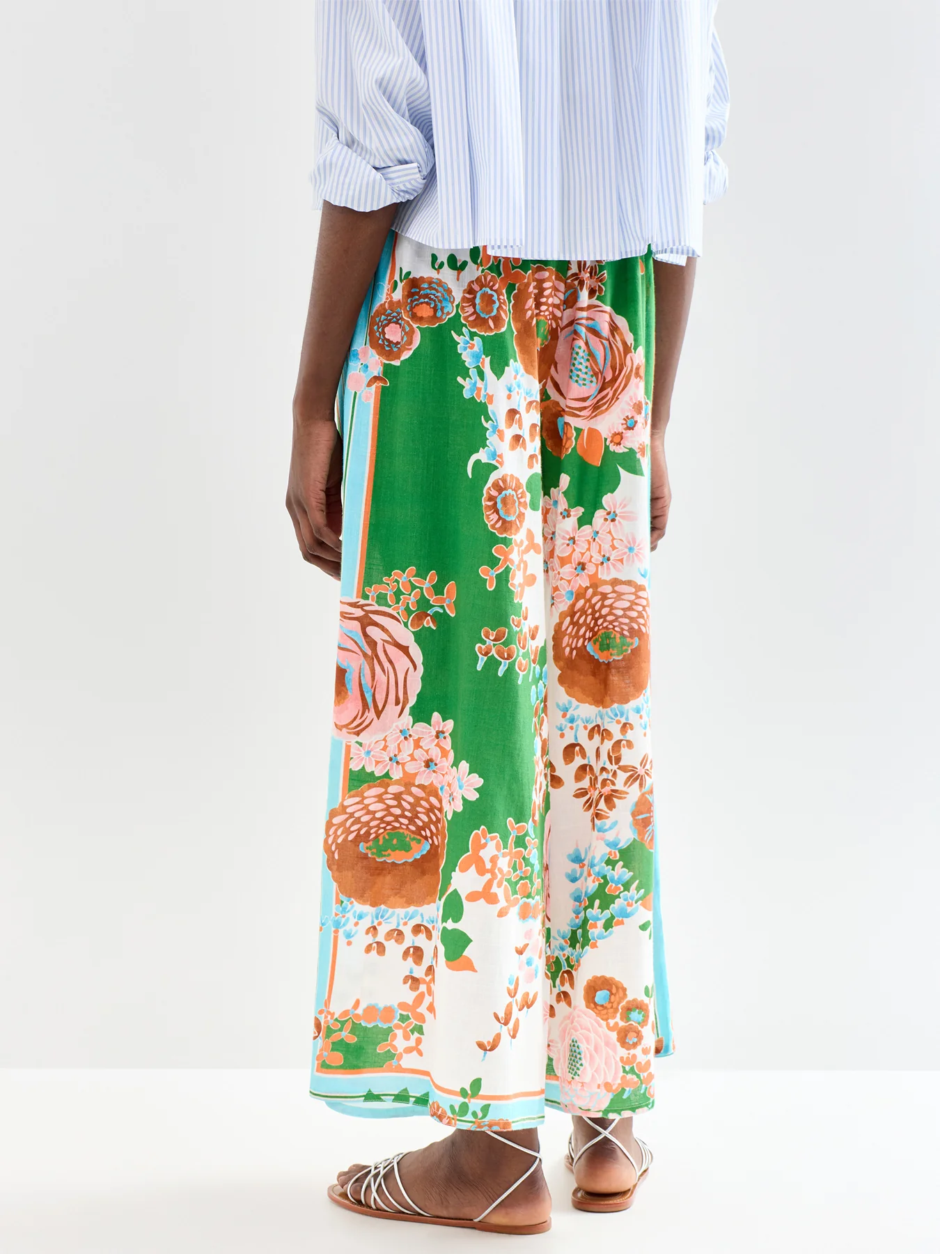 Kitsch Bouquet Wide Leg Trousers Multi - Image 5