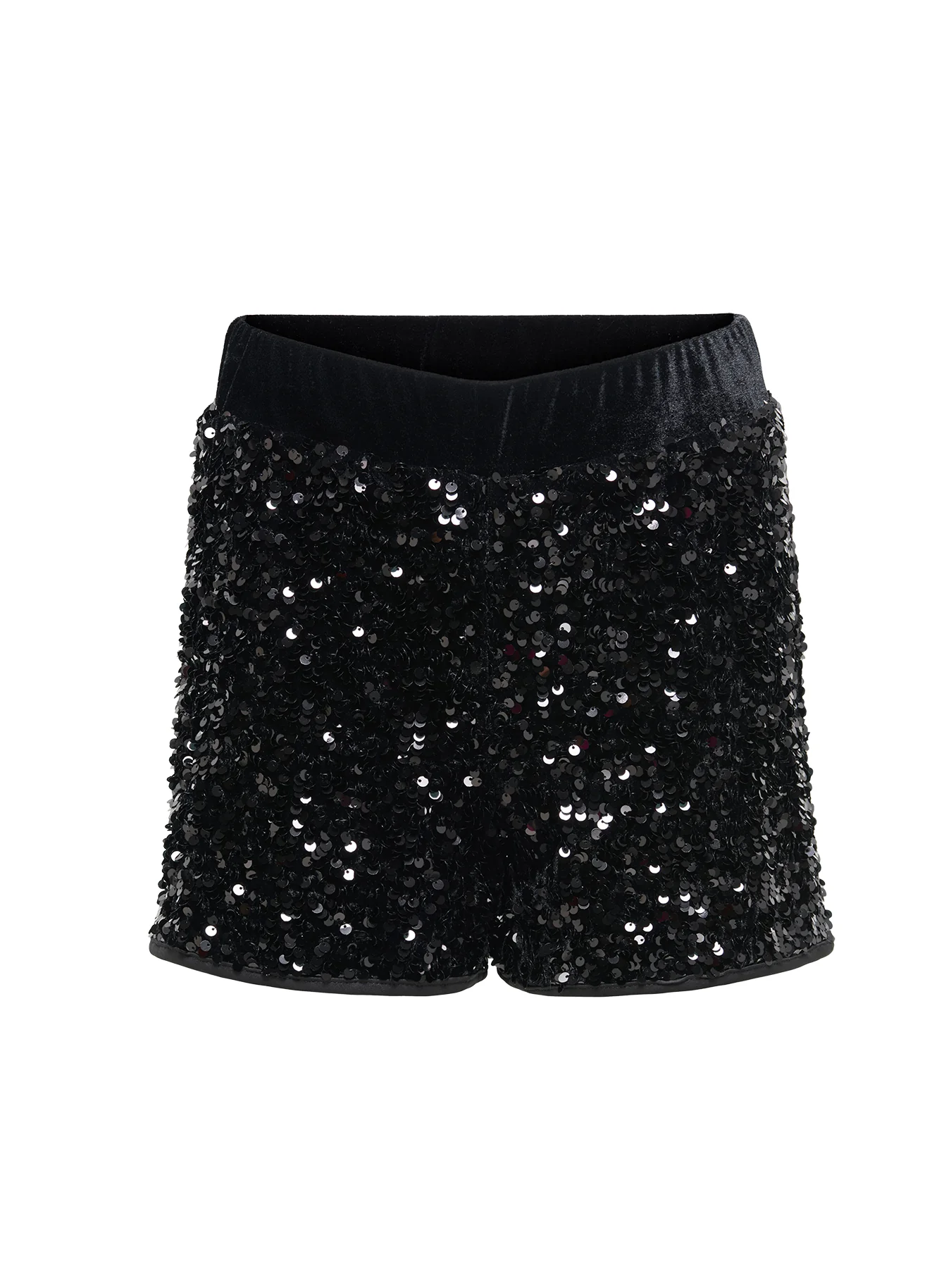 Girls’ Confidence Sequin Shorts Black