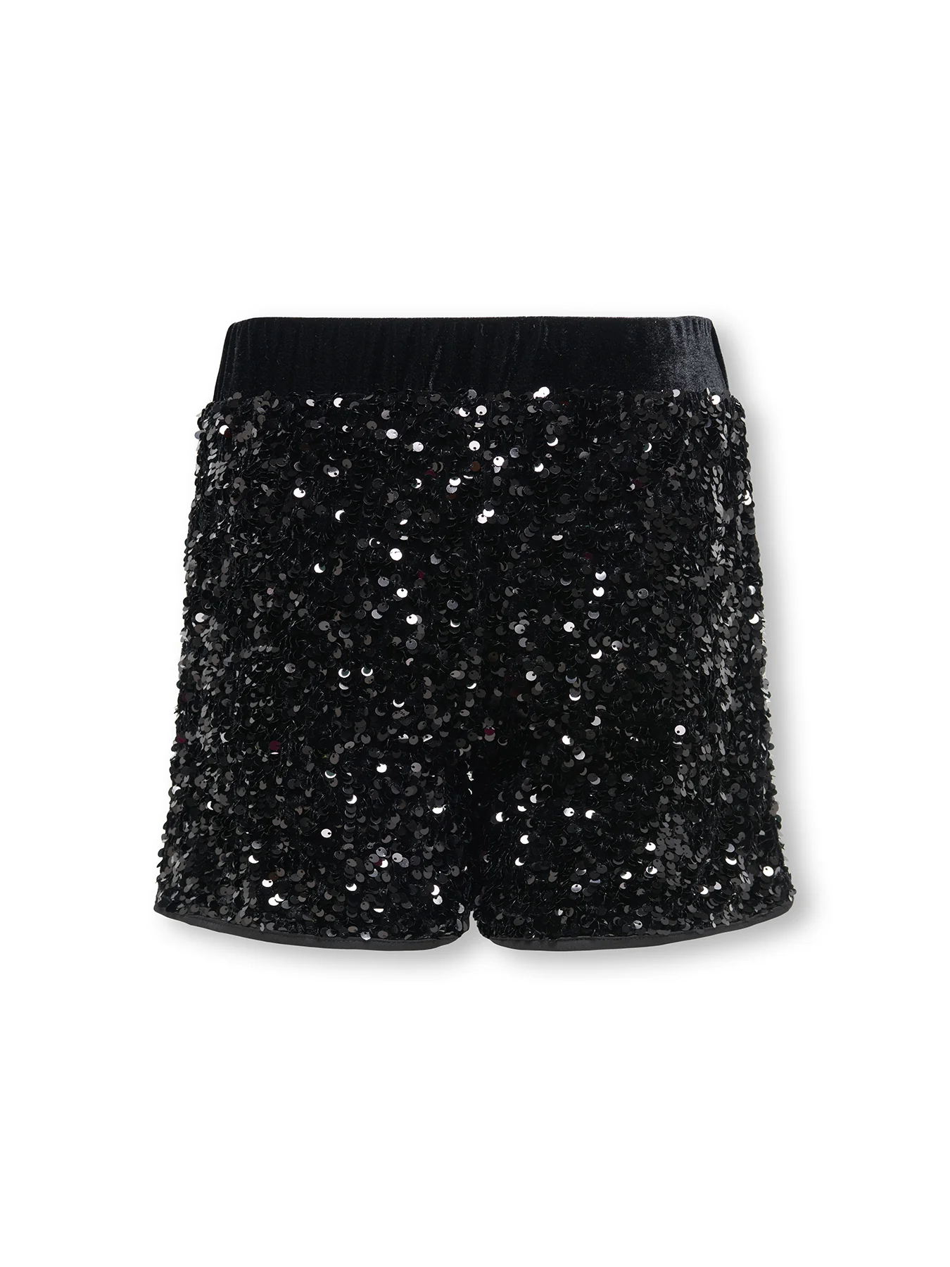 Girls’ Confidence Sequin Shorts Black - Image 3