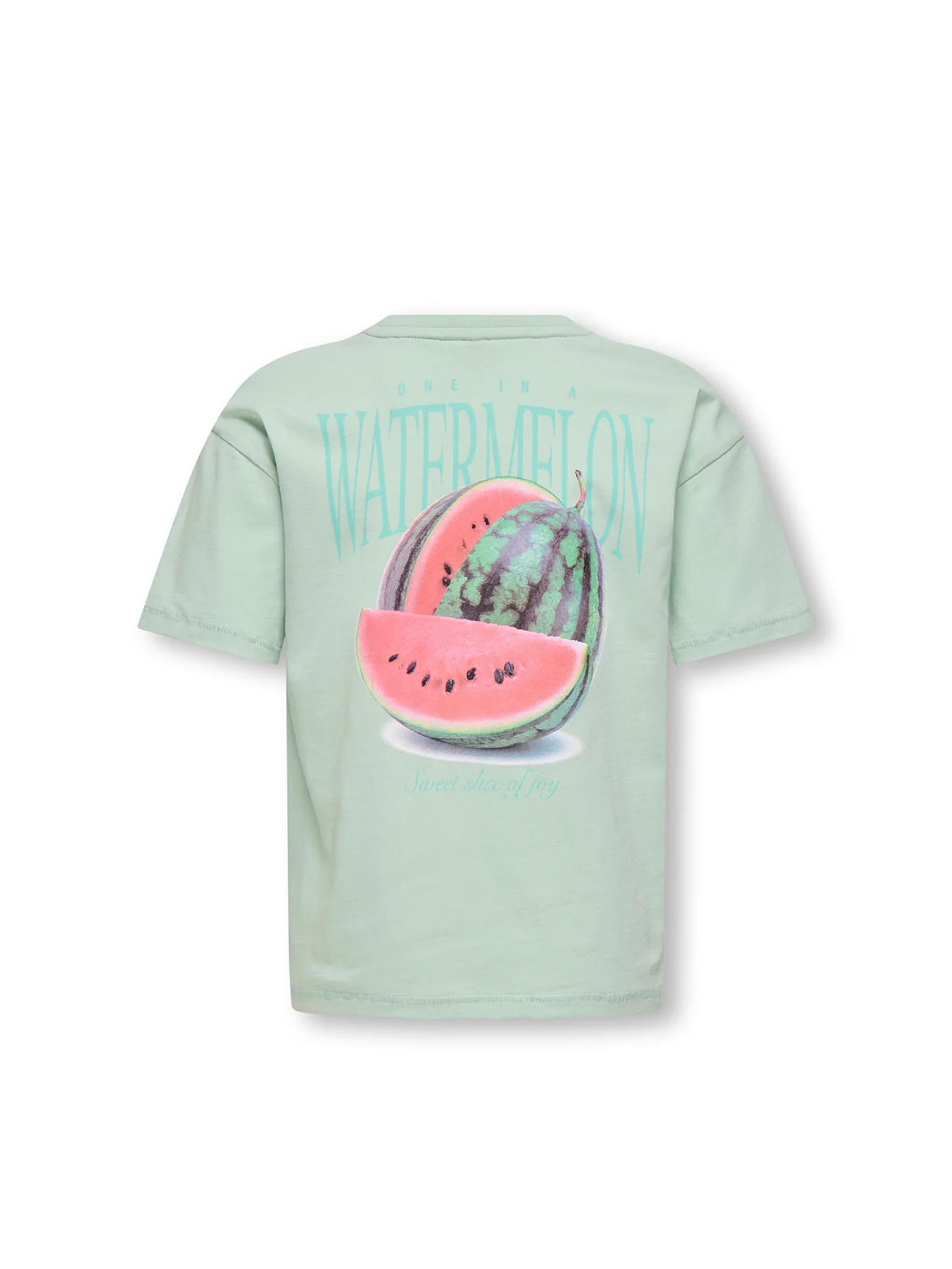 Kids' Loose Organic Cotton T-Shirt Green - Image 3