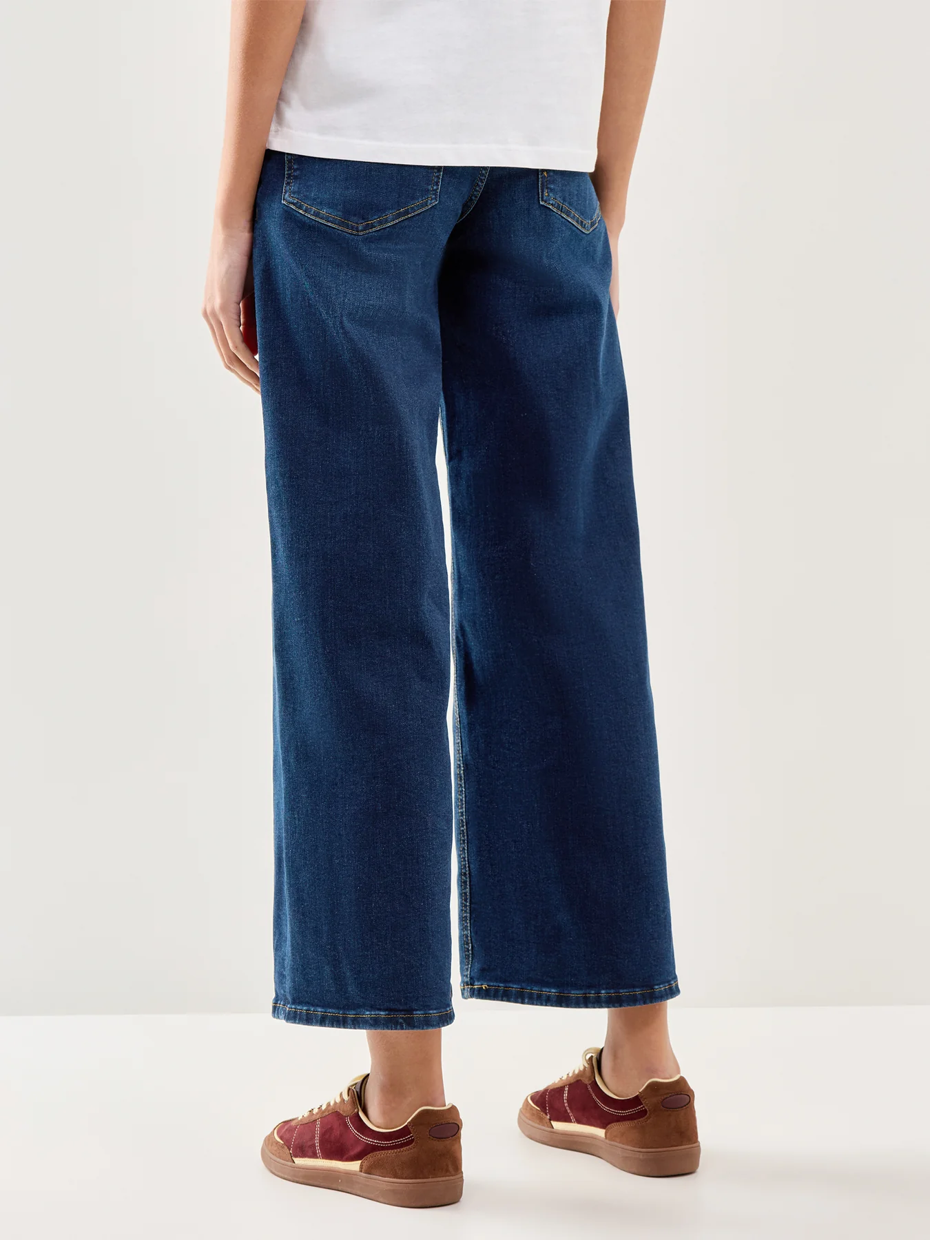 Madison High Waist Wide Leg Jeans Blue - Image 5
