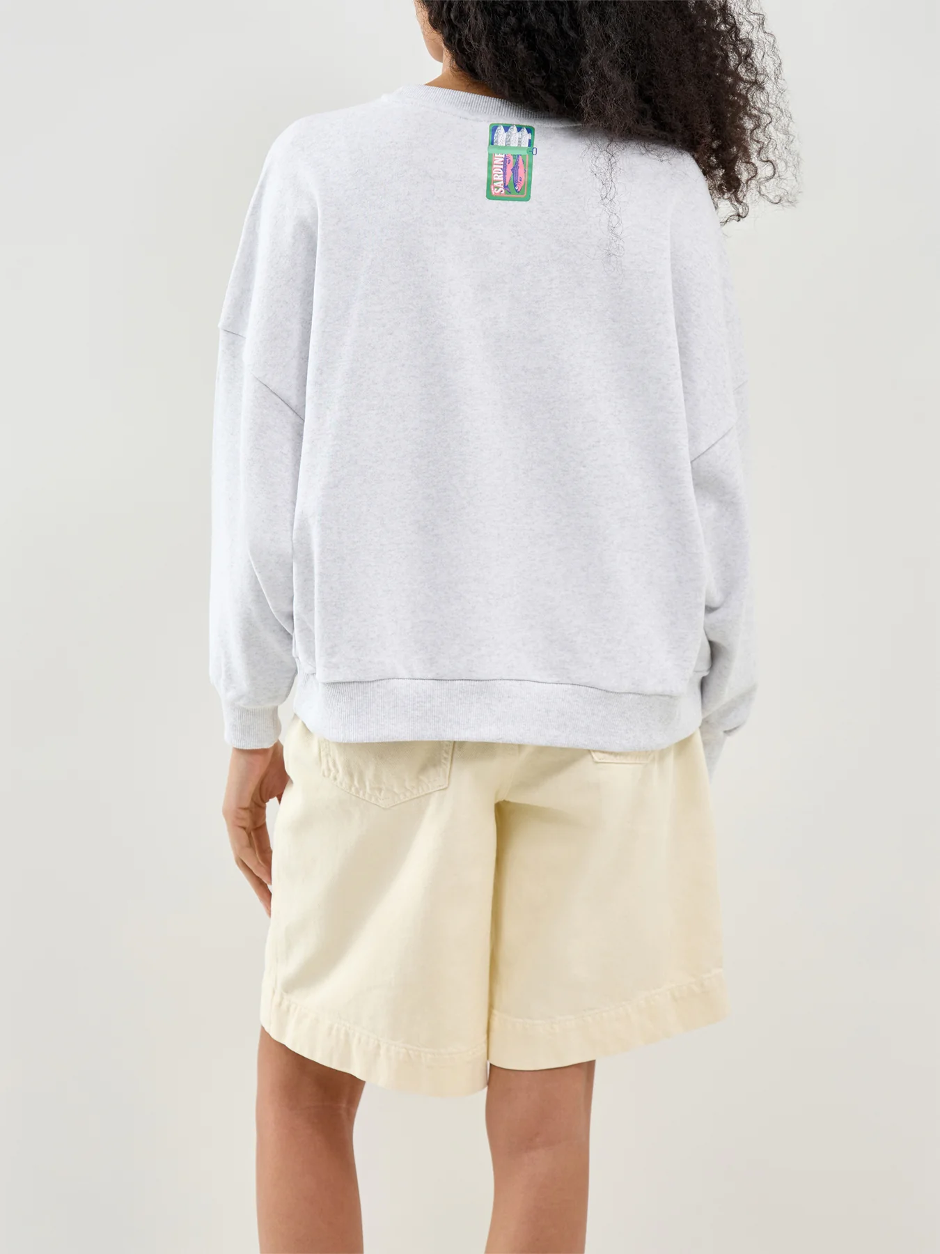 Deborah Crew Neck Sweatshirt Grey - Image 5