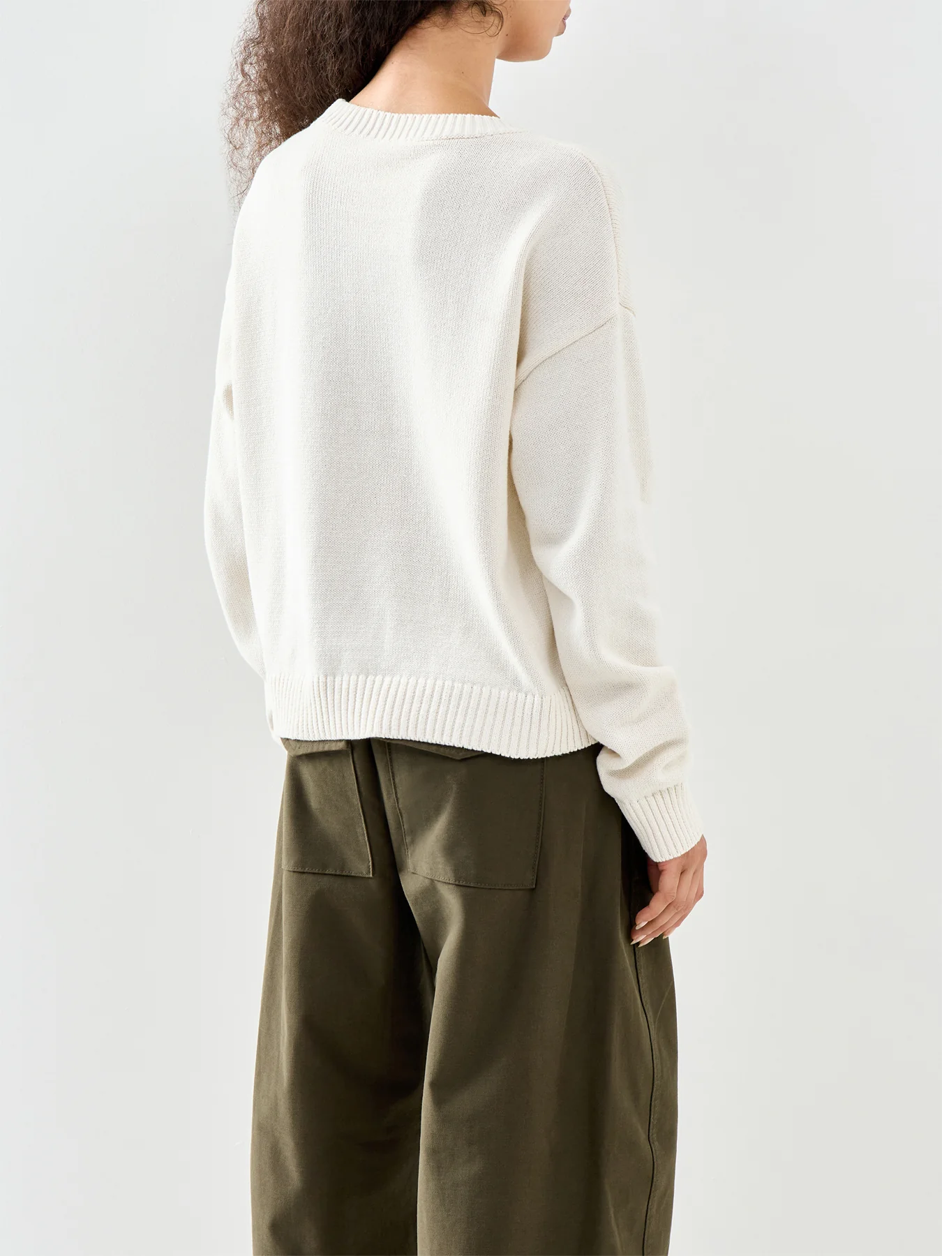 Elise Knit Jumper White - Image 5