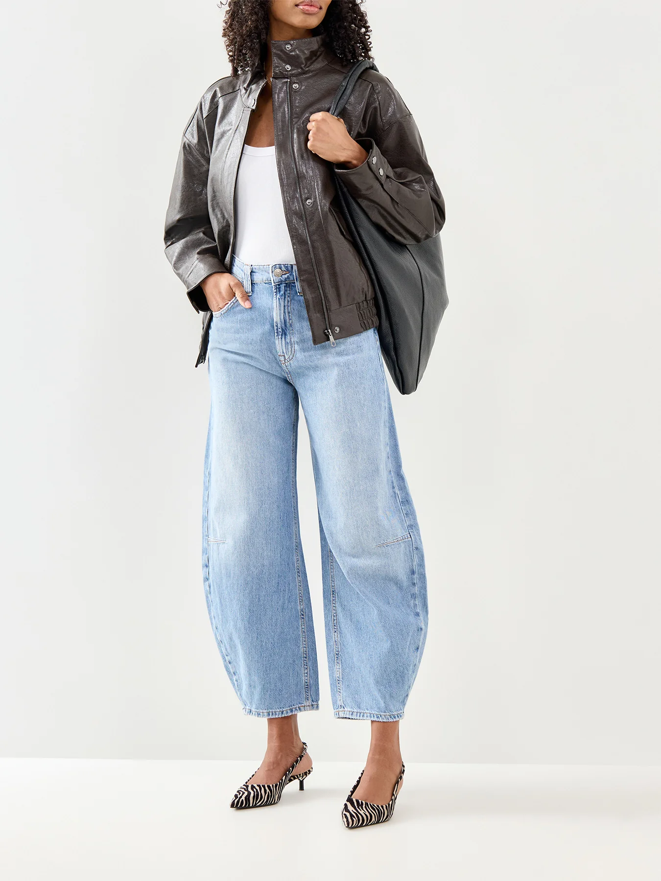 Frankie Barrel Jeans Denim 32" - Image 2