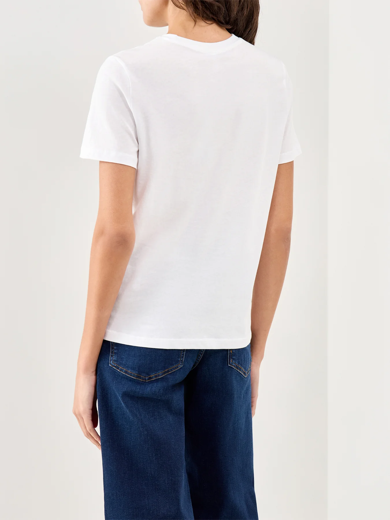 Crew Neck T-Shirt White - Image 5