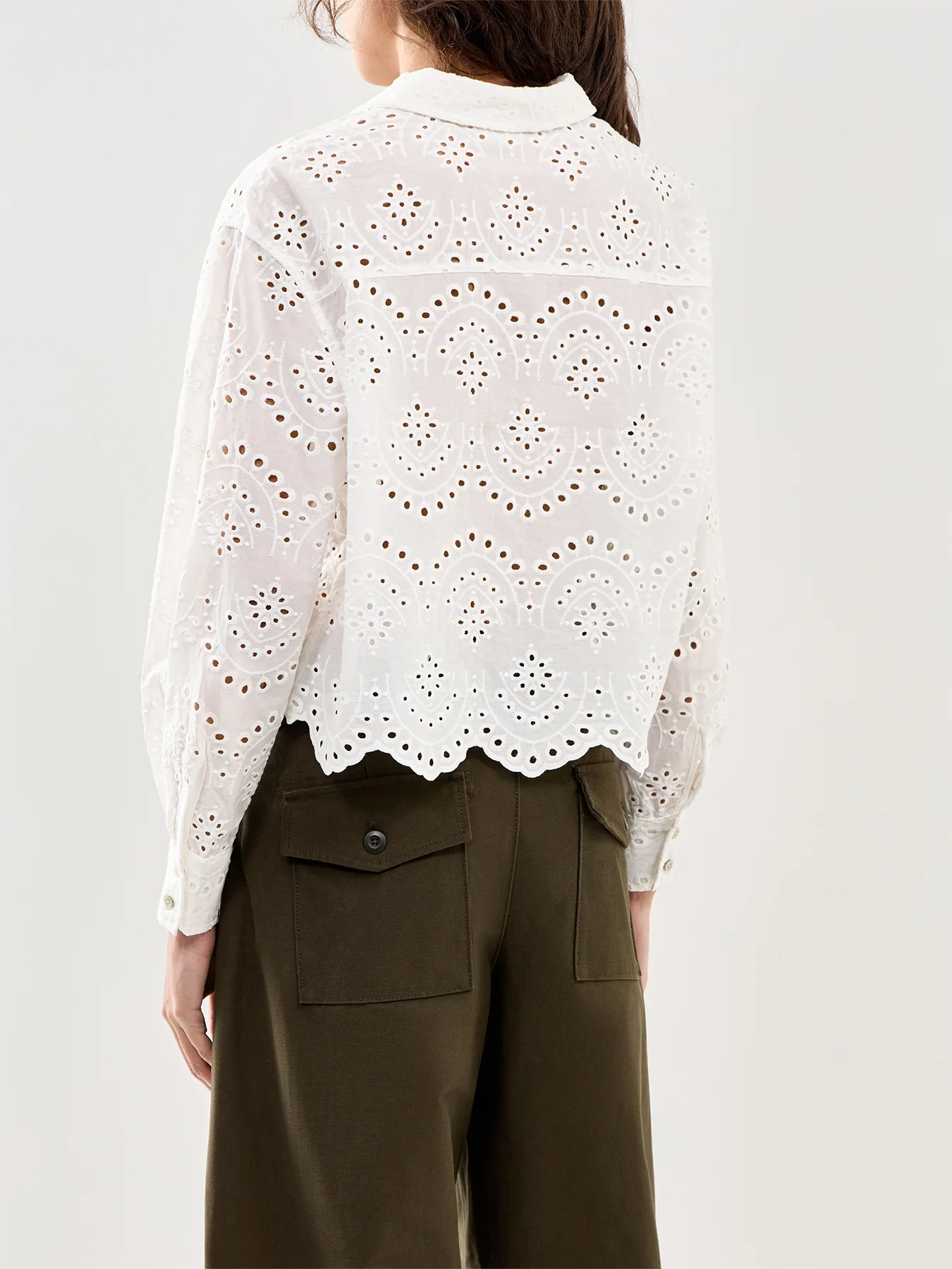 Long Sleeve Shirt White - Image 5