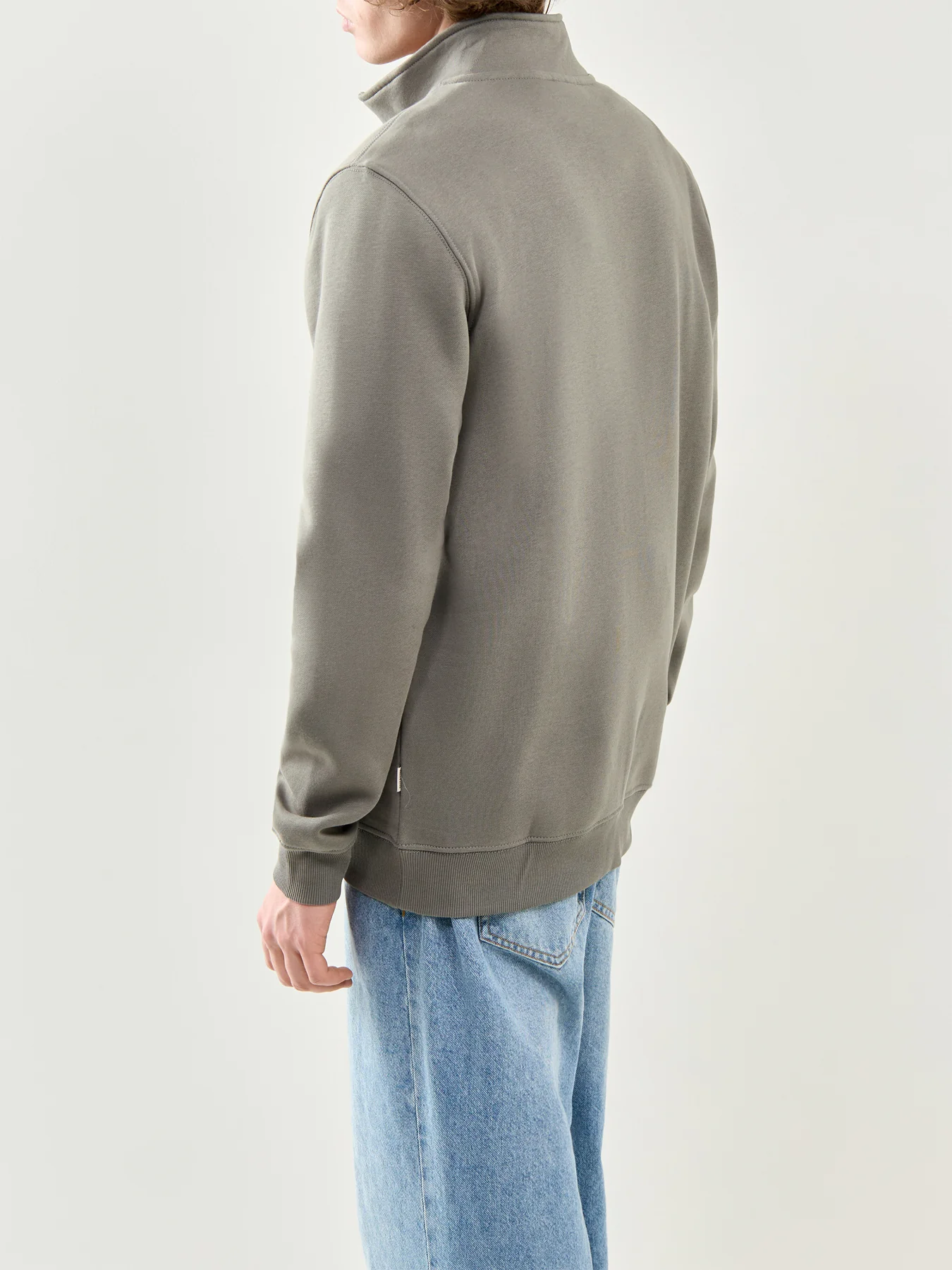 Connor Half Zip Sweatshirt Green - Image 5