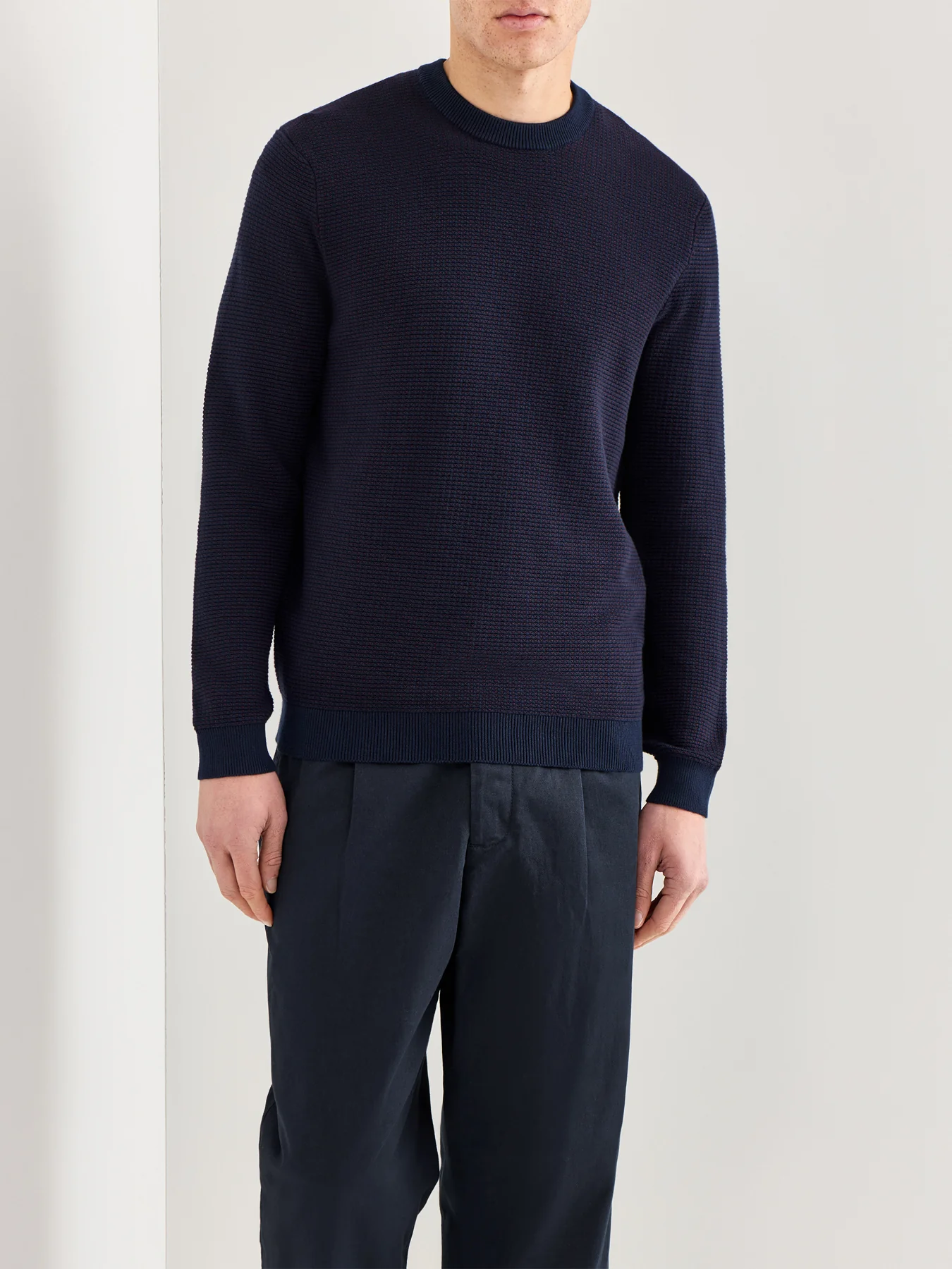 Onsdave Regular Long Sleeve Crew Neck Knit Blue - Image 4