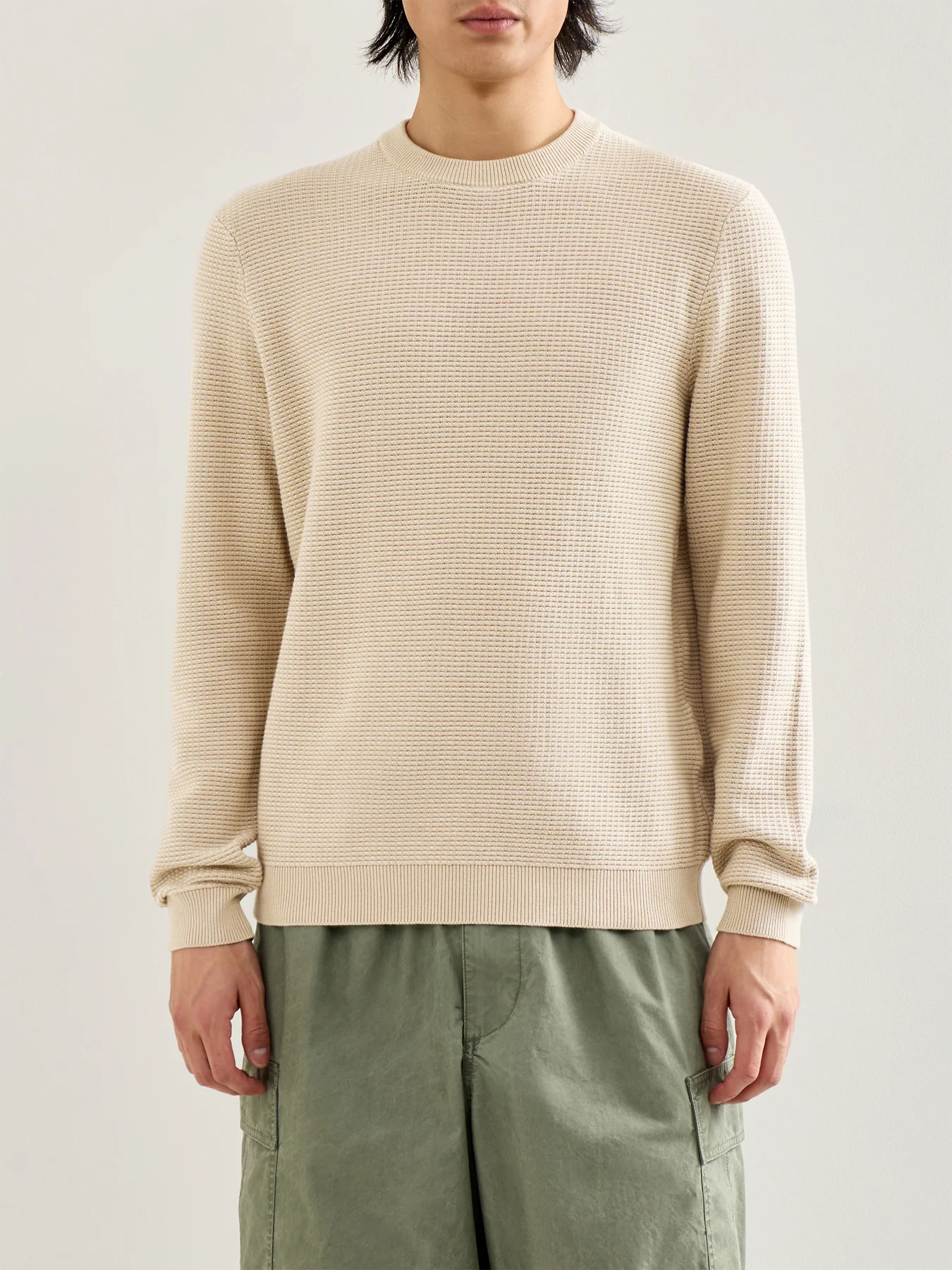 Onsdave Regular Long Sleeve Crew Neck Knit Grey - Image 4