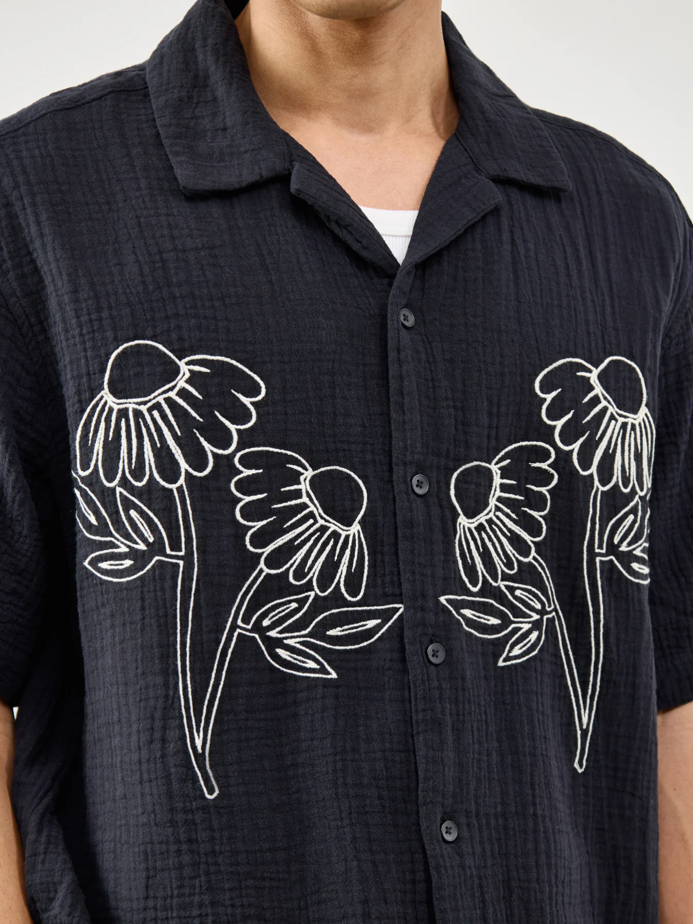 Jackson Relaxed Short Sleeve Shirt Black - Image 3