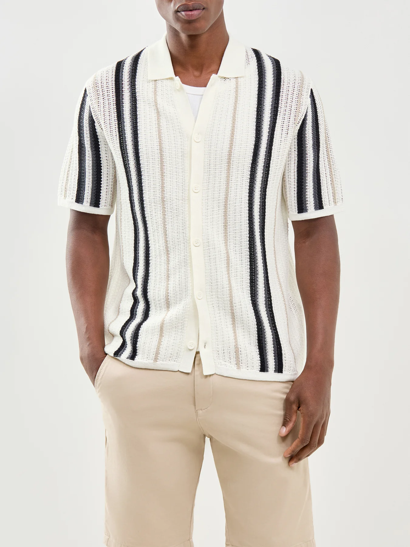 Onsleon Short Sleeve Knit Shirt Striped - Image 4