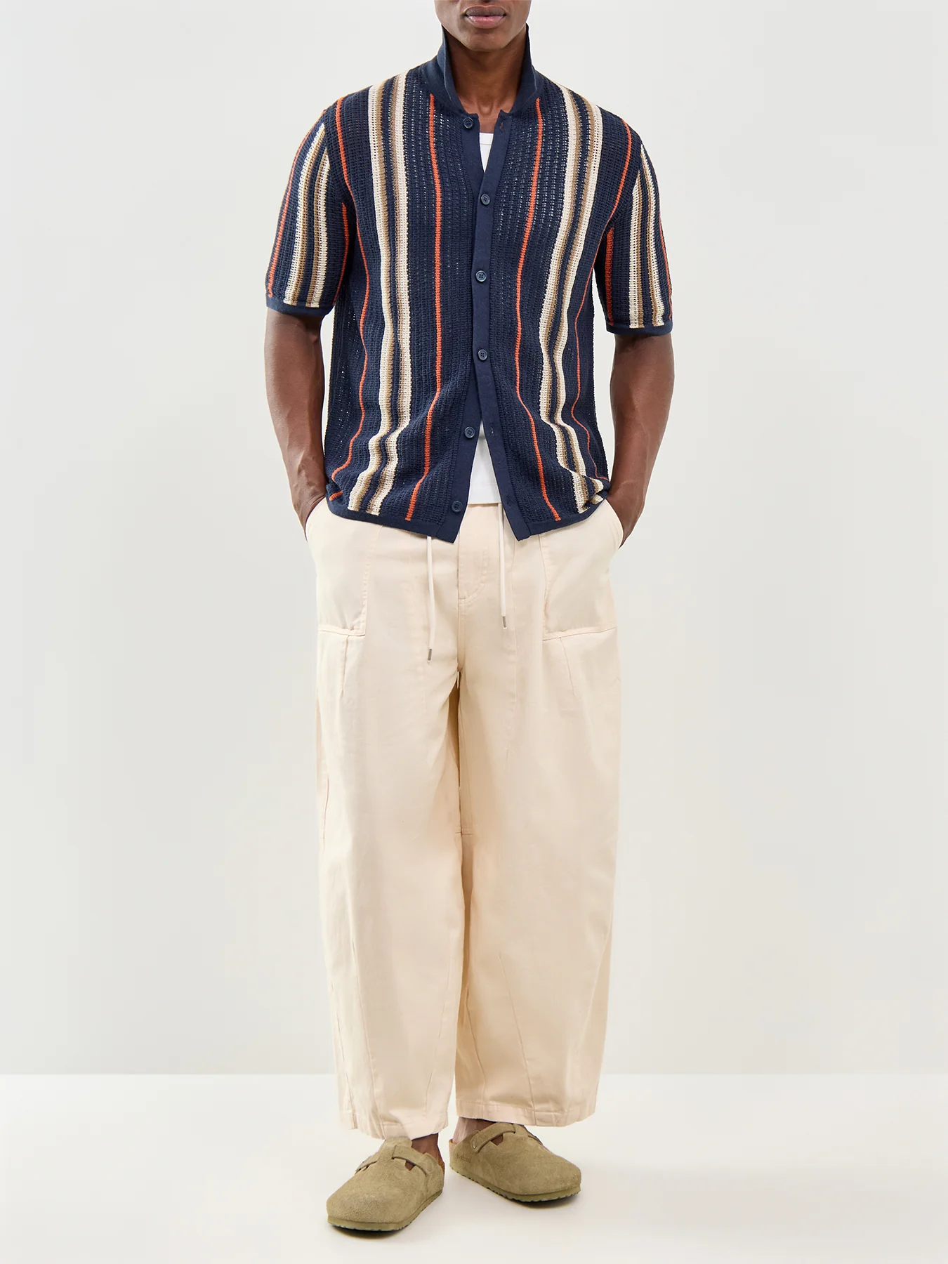Onsleon Short Sleeve Knit Shirt Navy - Image 2