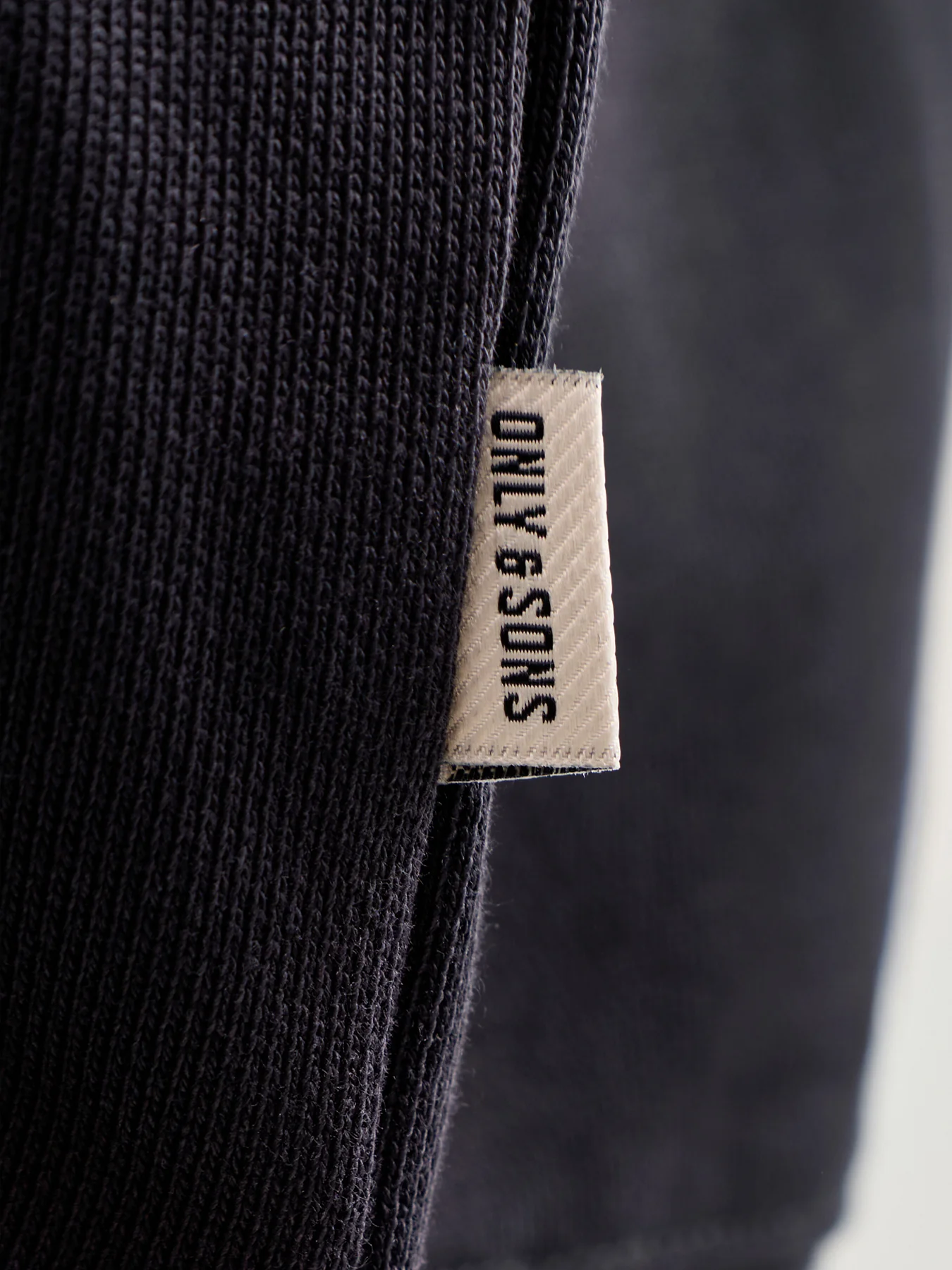 Lucas Oversized Long Sleeve Sweatshirt Black - Image 3
