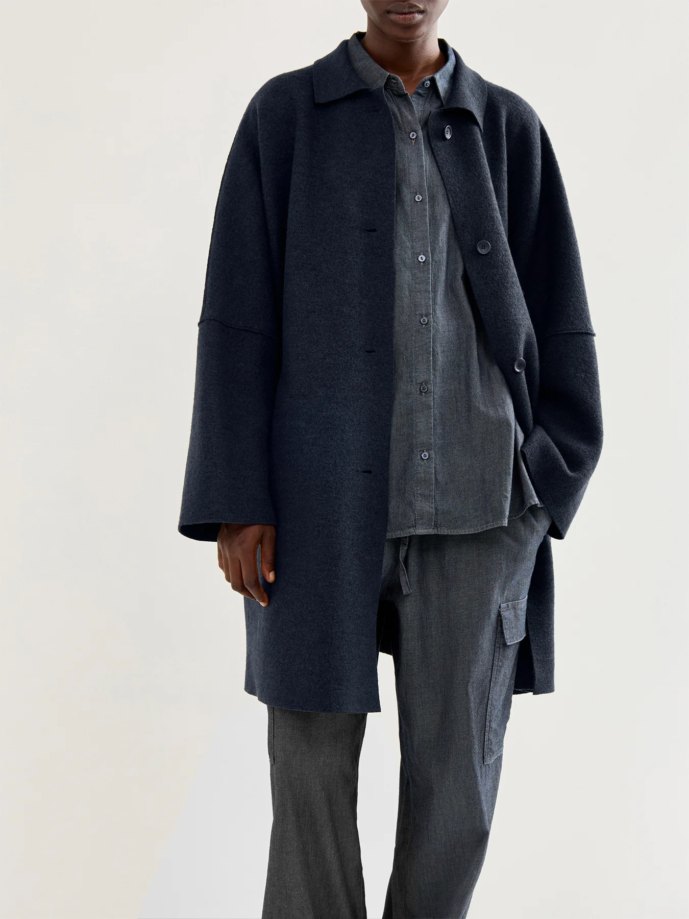 Outdoor Jacket 502 Long Sleeves Navy - Image 4