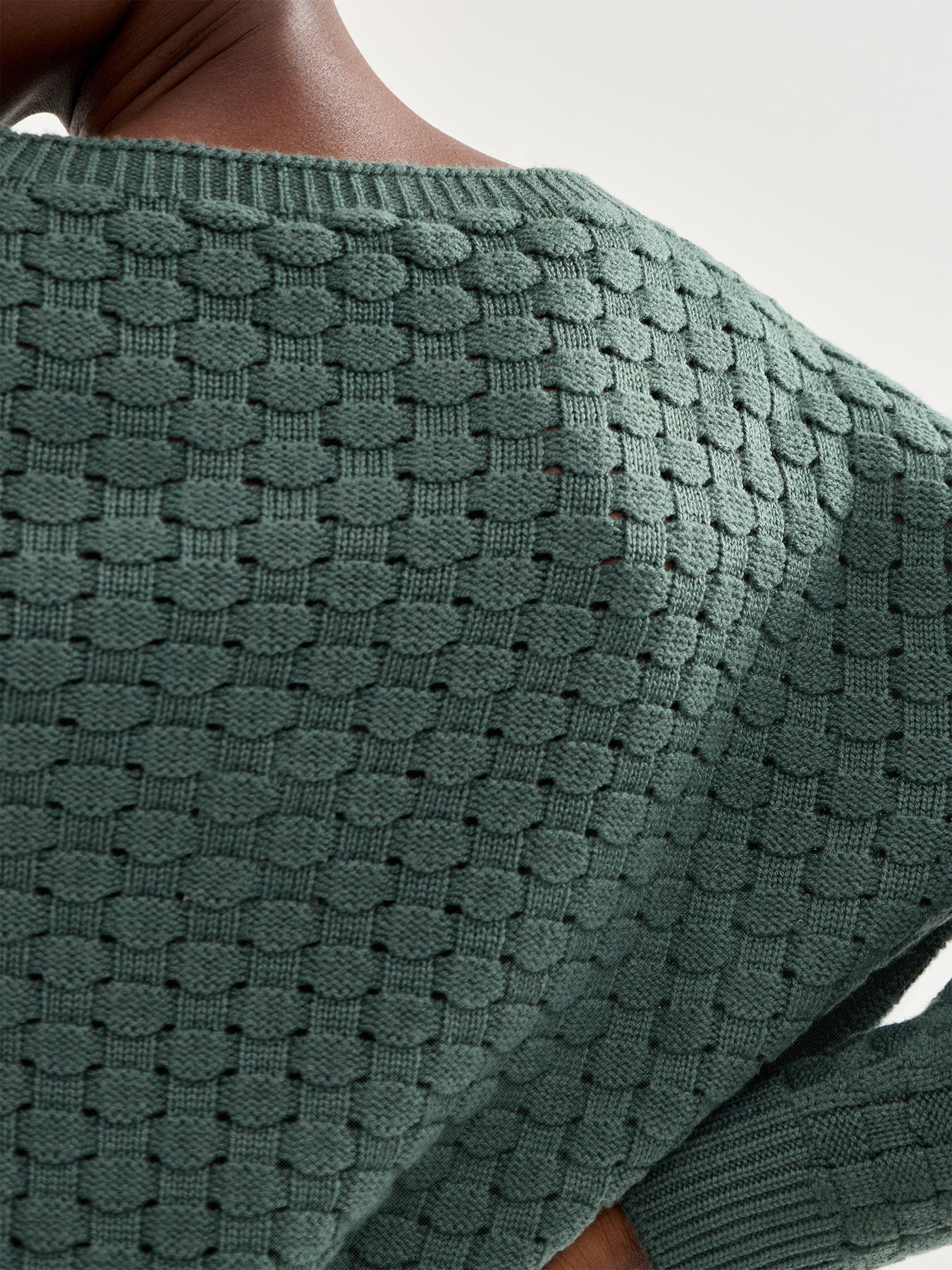 Pullover 525 Cotton Long Sleeves Green - Image 3