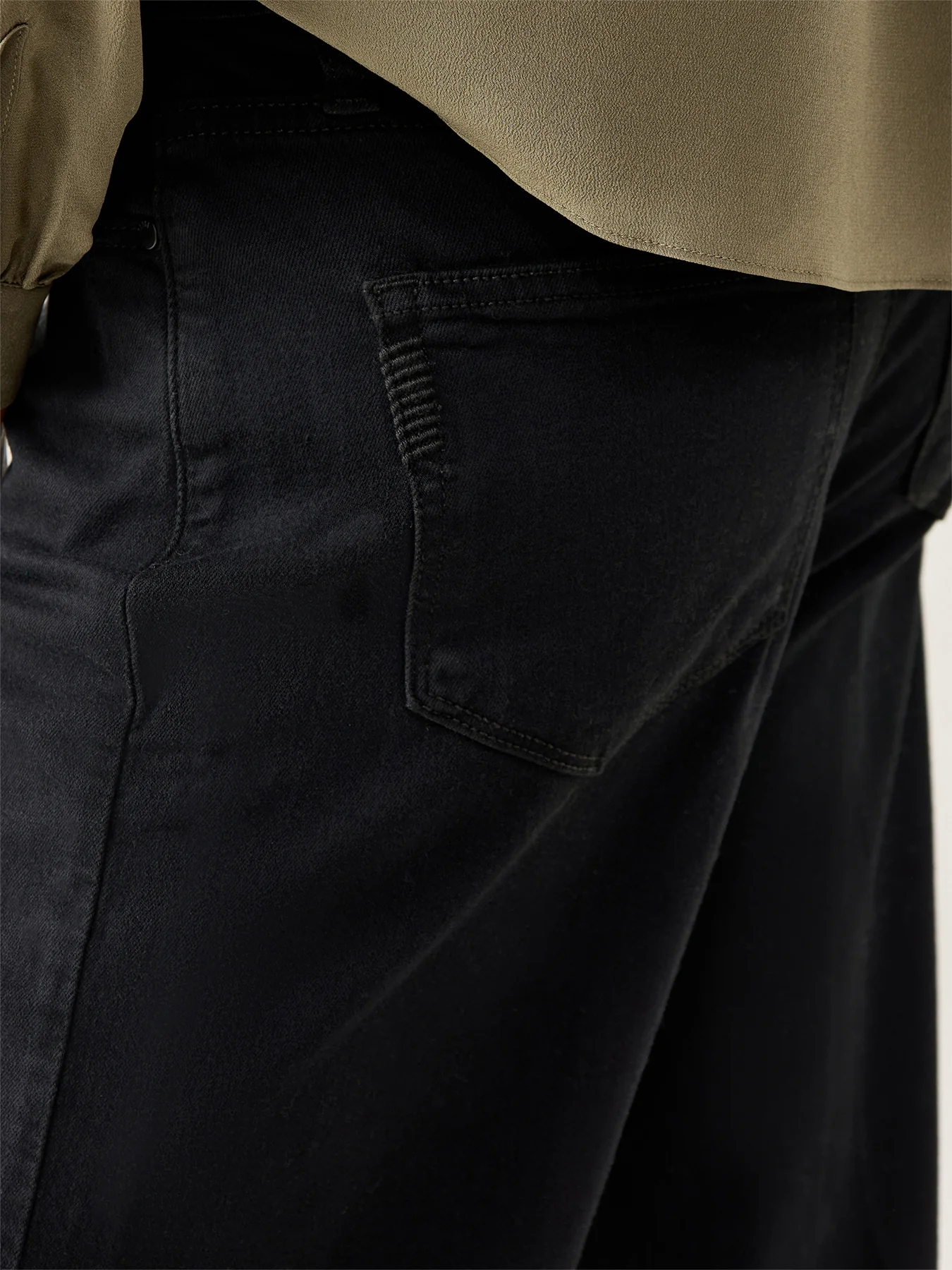 Anessa Wide Leg Jeans Black Shadow Black - Image 3